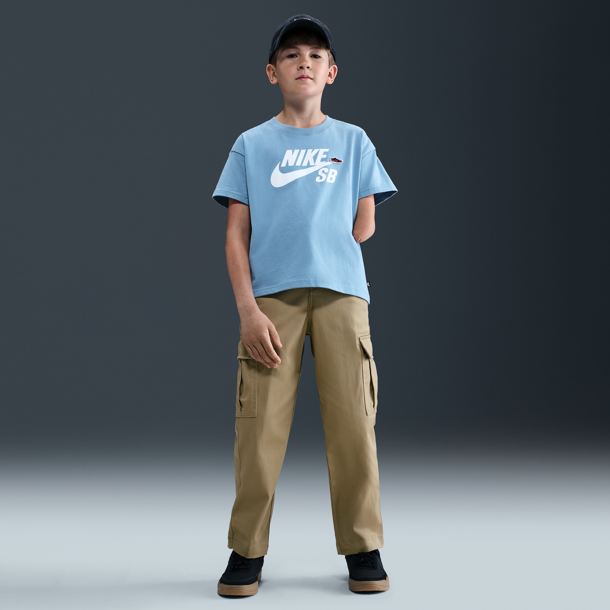 Nike SB Older Kids' Cargo Skate Trousers - Brown