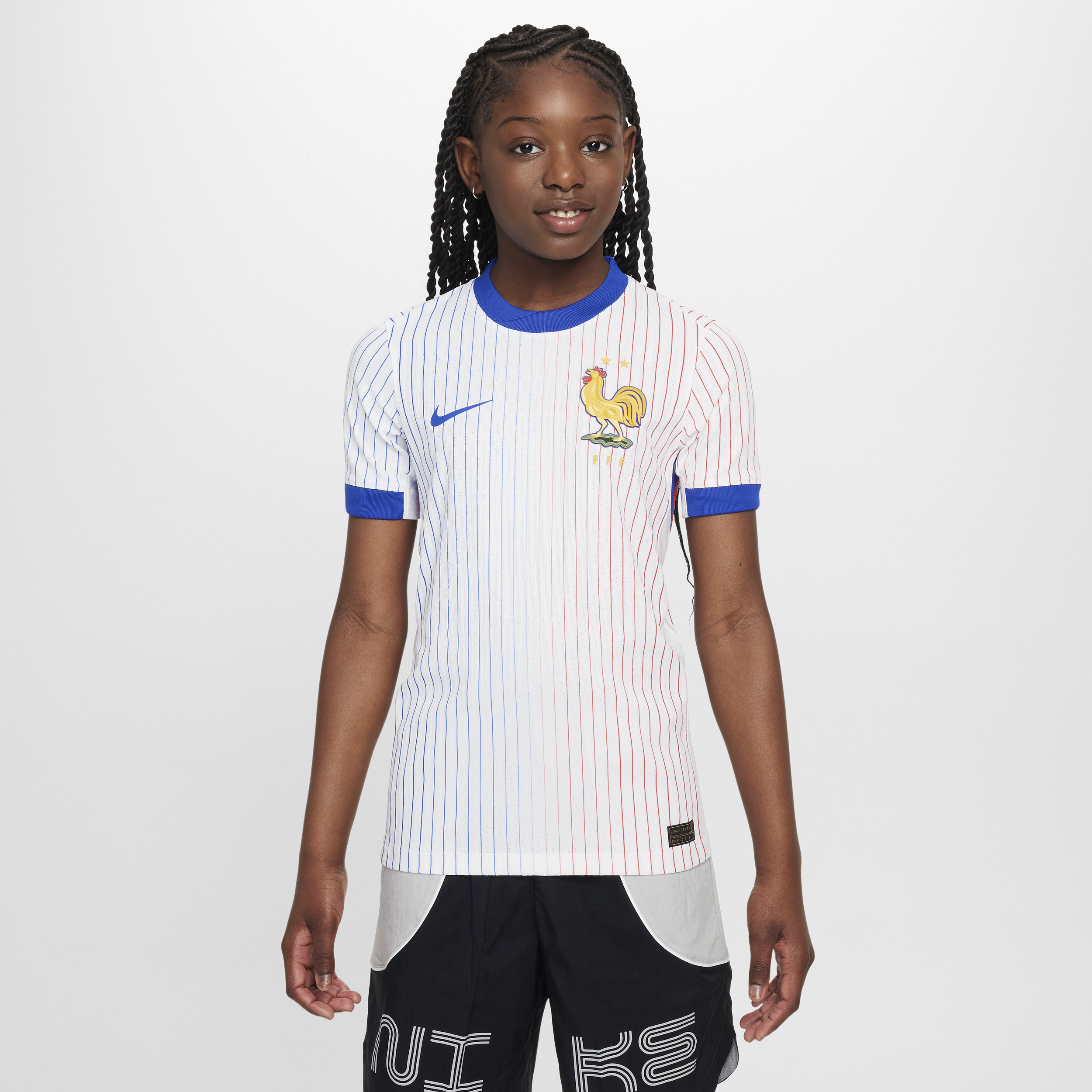 Maillot de foot authentique Nike Dri-FIT ADV FFF (Équipe masculine) 2024/25 Match Extérieur pour ado - Blanc