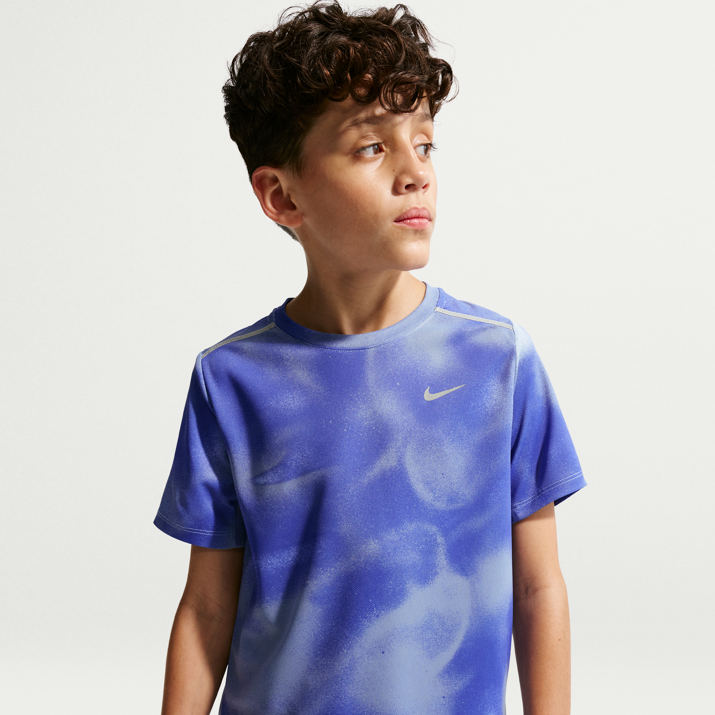 Maglia da running a manica corta Dri-FIT Nike Miler – Bambino/a - Blu