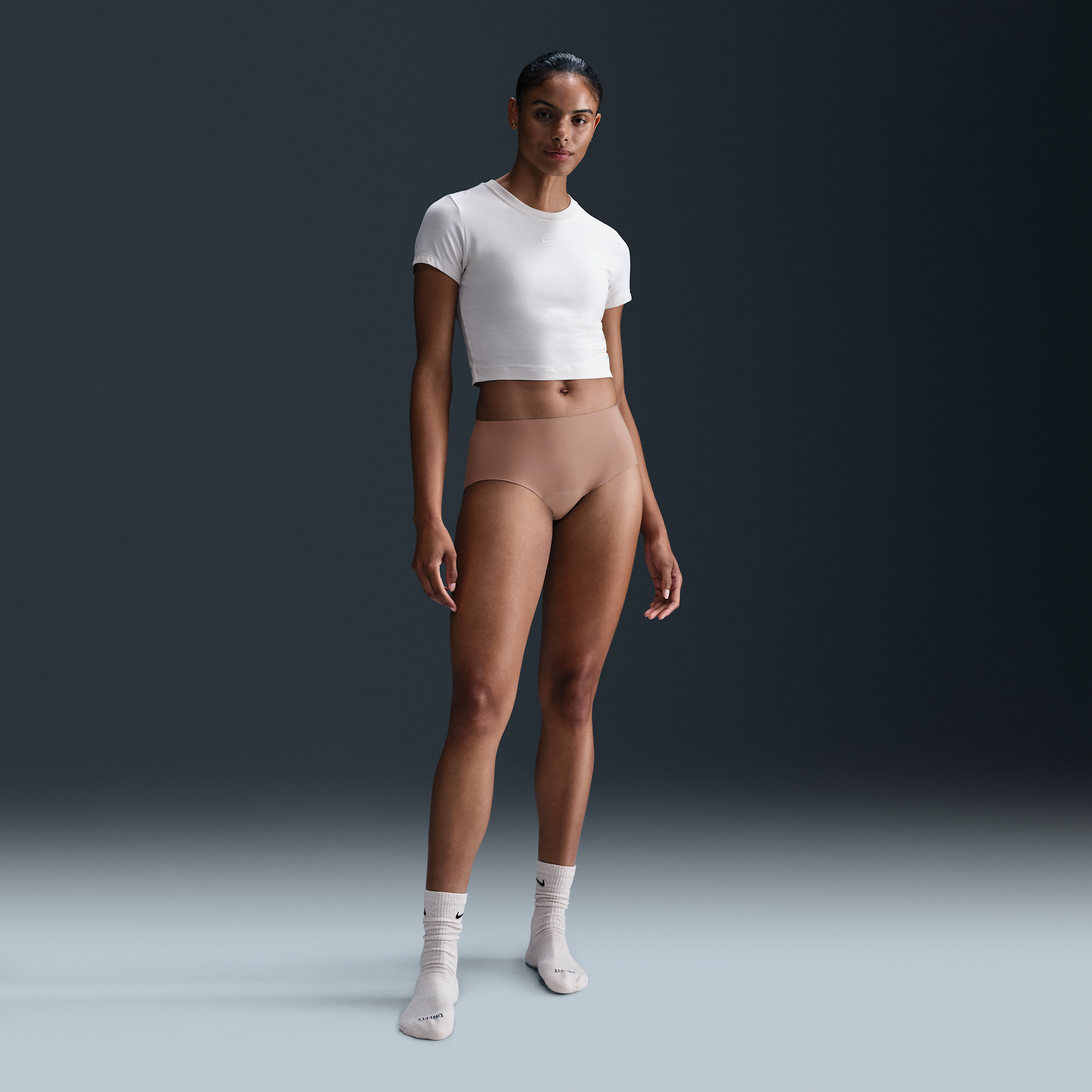 Thumbnail - Nike Leak Protection: Periodensichere Boyshort-Unterwäsche (Damen) - Braun