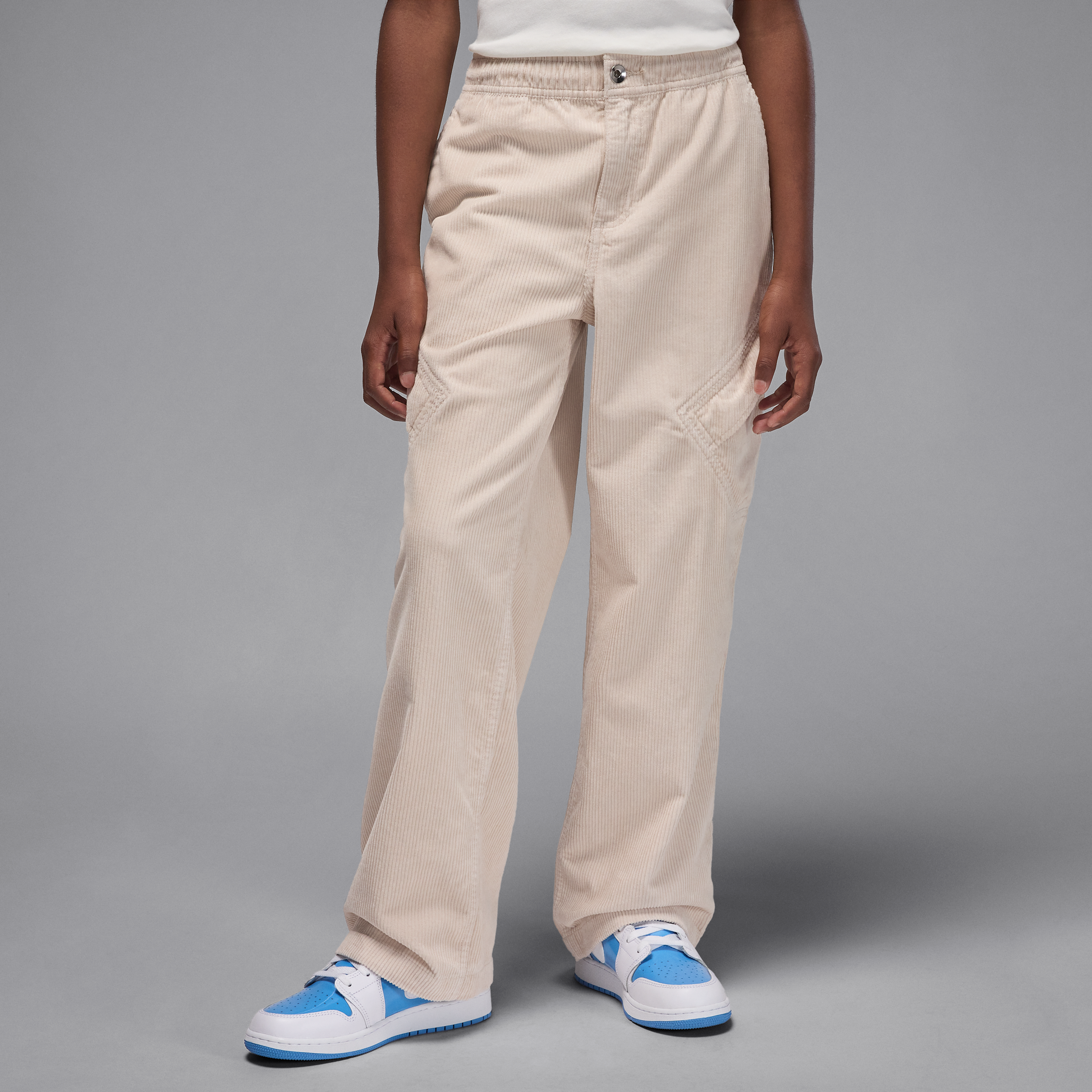 Nike Jordan Older Kids Chicago Corduroy Trousers - Brown - Cotton