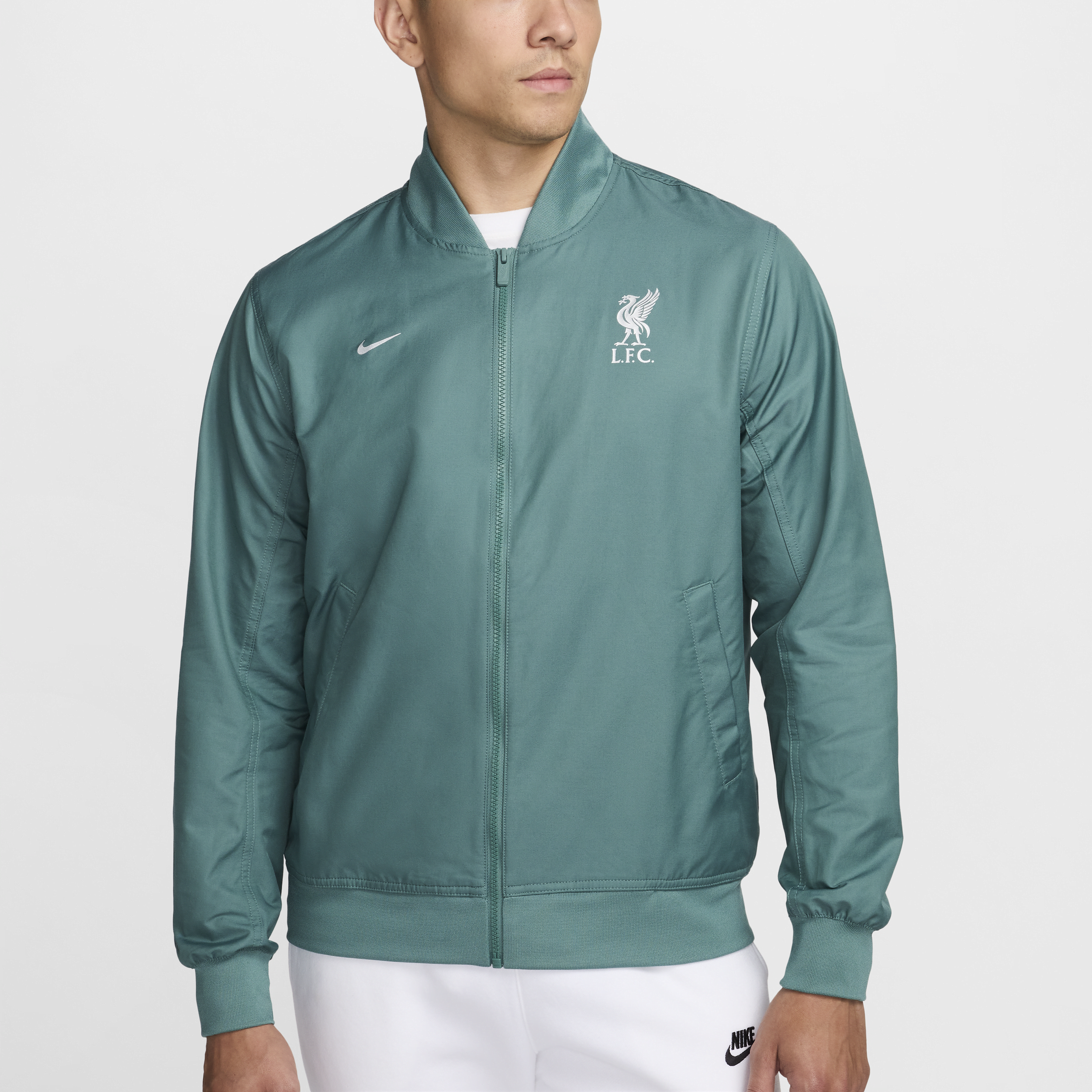 Veste aviateur tissée non doublée Nike Football Liverpool FC Sport Essentials pour homme - Vert