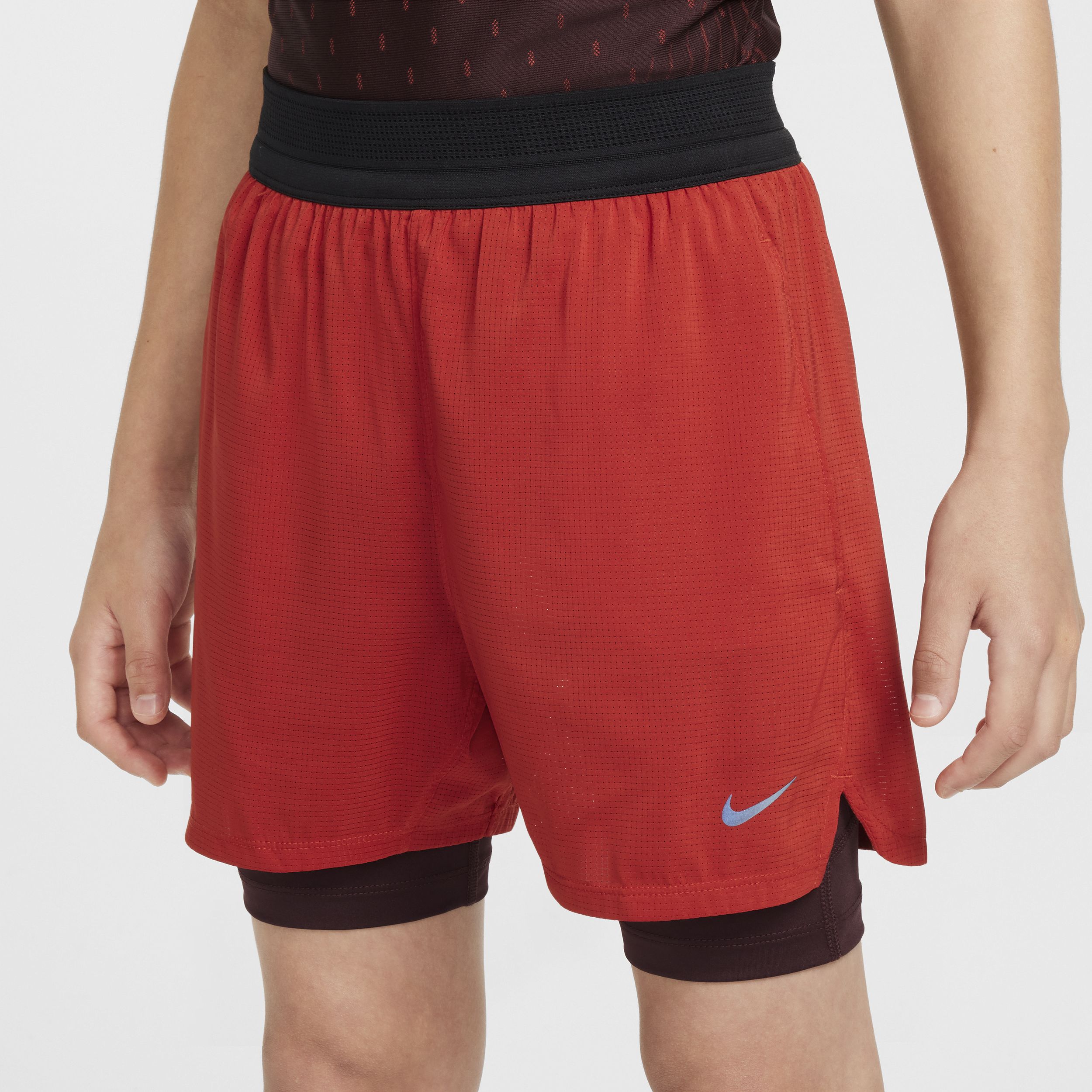 Short de training Nike Dri-FIT ADV Multi Tech pour ado (garçon) - Rouge