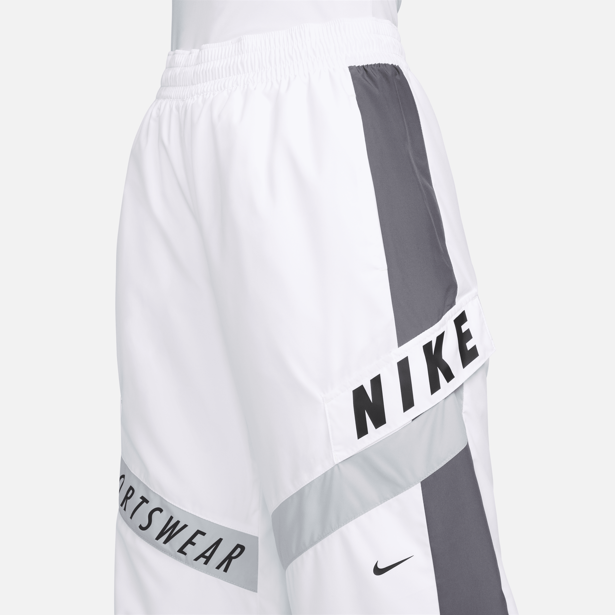 Nike Sportswear damesbroek met hoge taille Wit