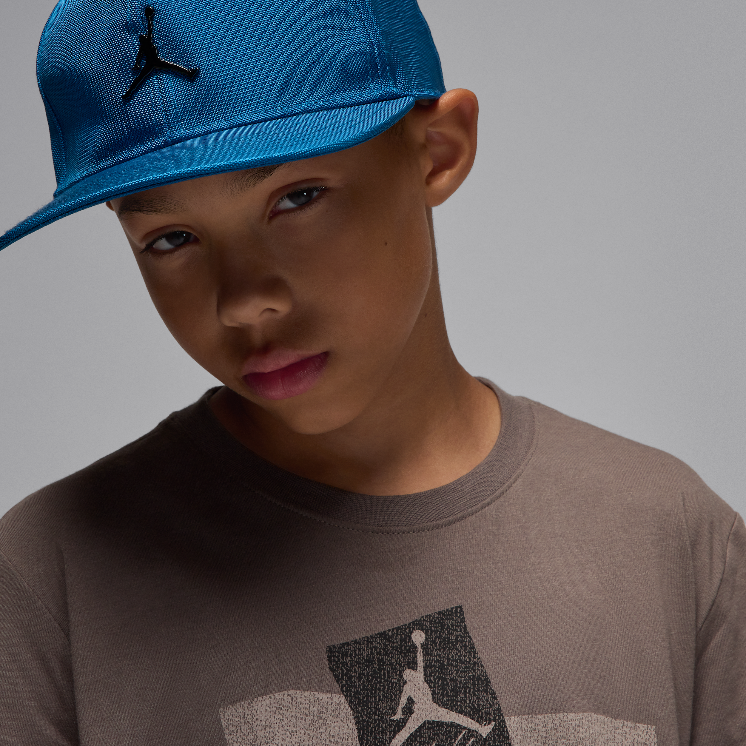 Thumbnail - Jordan Cave Stone 4 Retro T-Shirt (ältere Kinder) - Grau