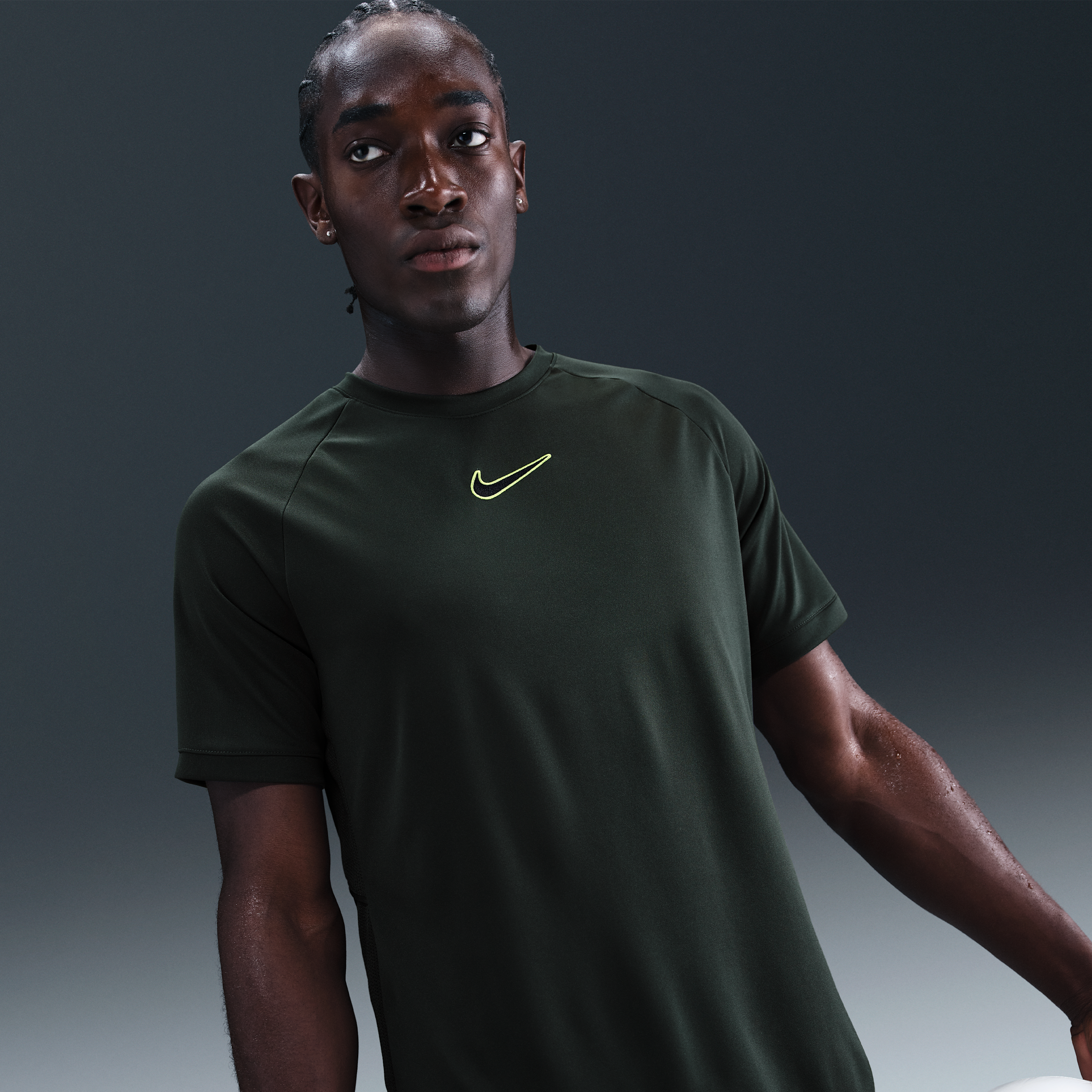 Nike Academy Men's Dri-FIT Football Top - Green - Polyester