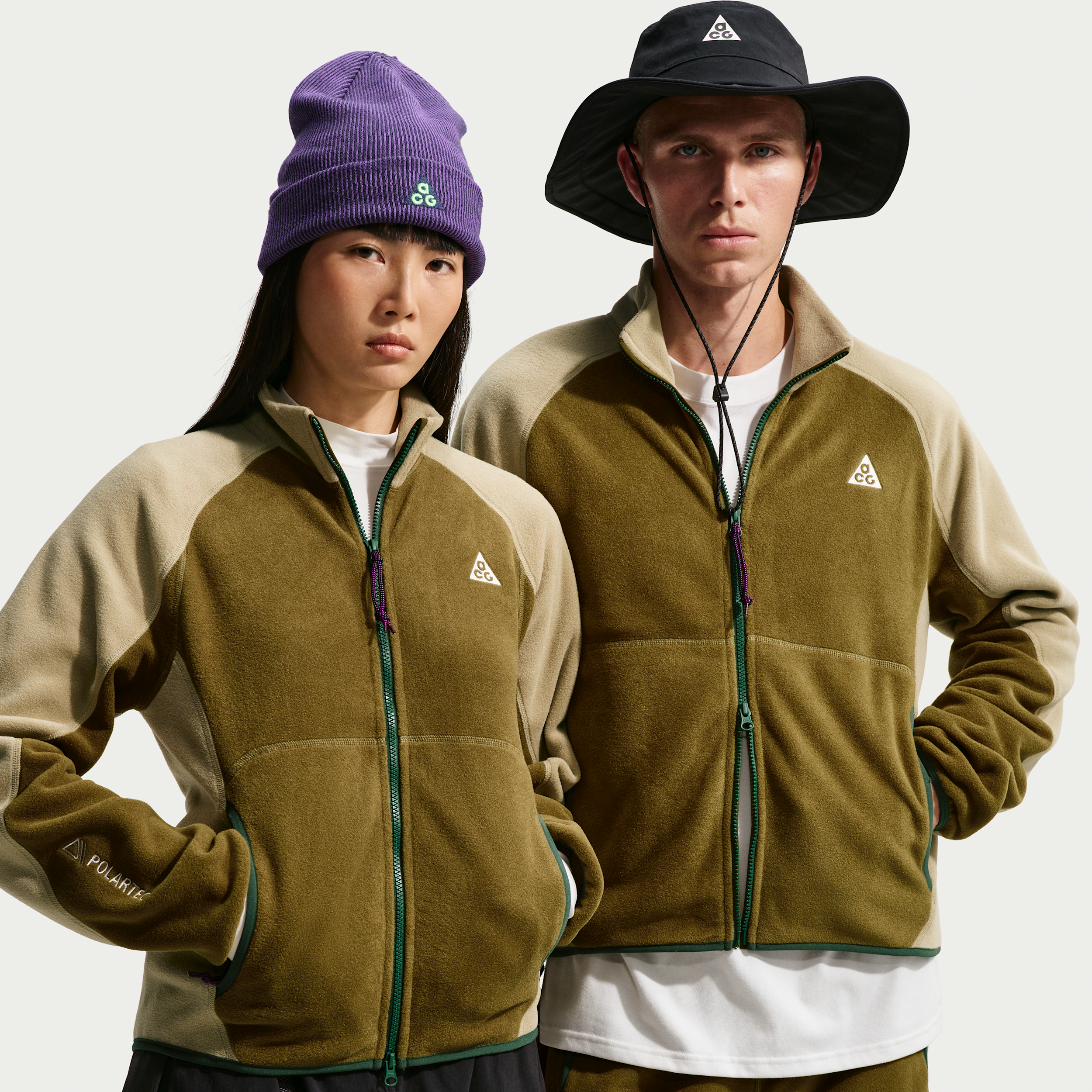 Thumbnail - Nike ACG "Wolf Tree" Jacke mit durchgehendem Reißverschluss - Braun