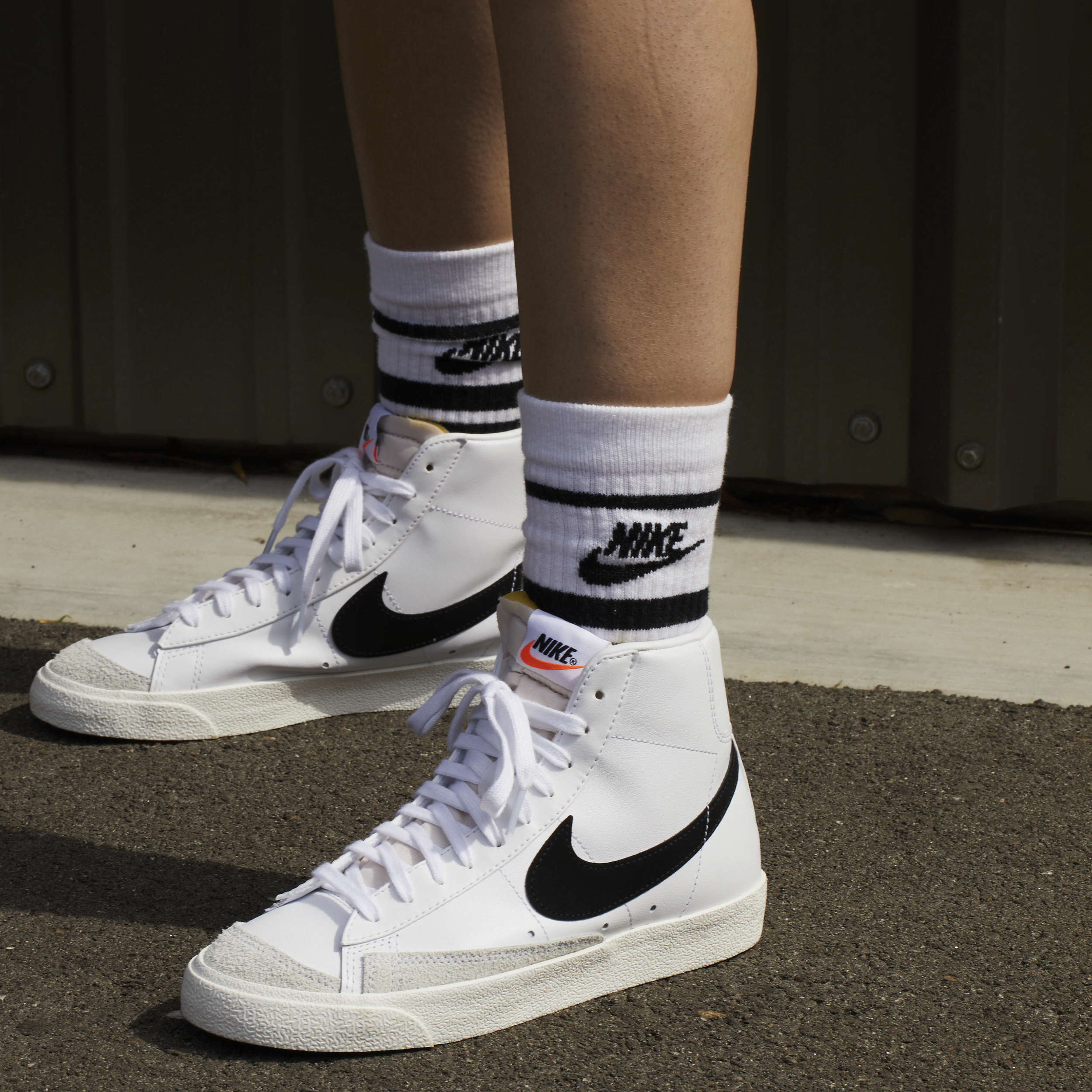 Chaussure Nike Blazer Mid '77 pour femme - Blanc