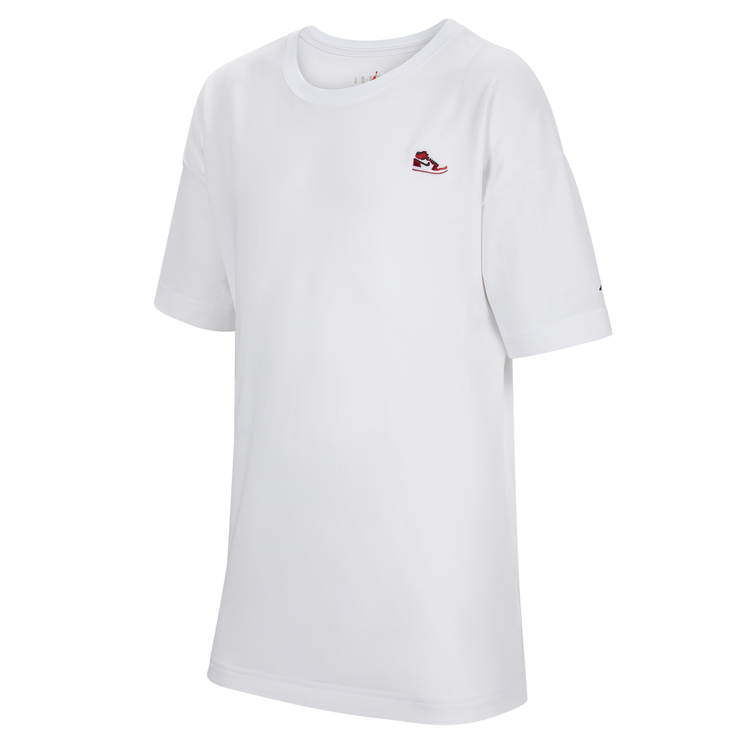 Jordan Air  1 T-shirt met patch voor kids - Wit