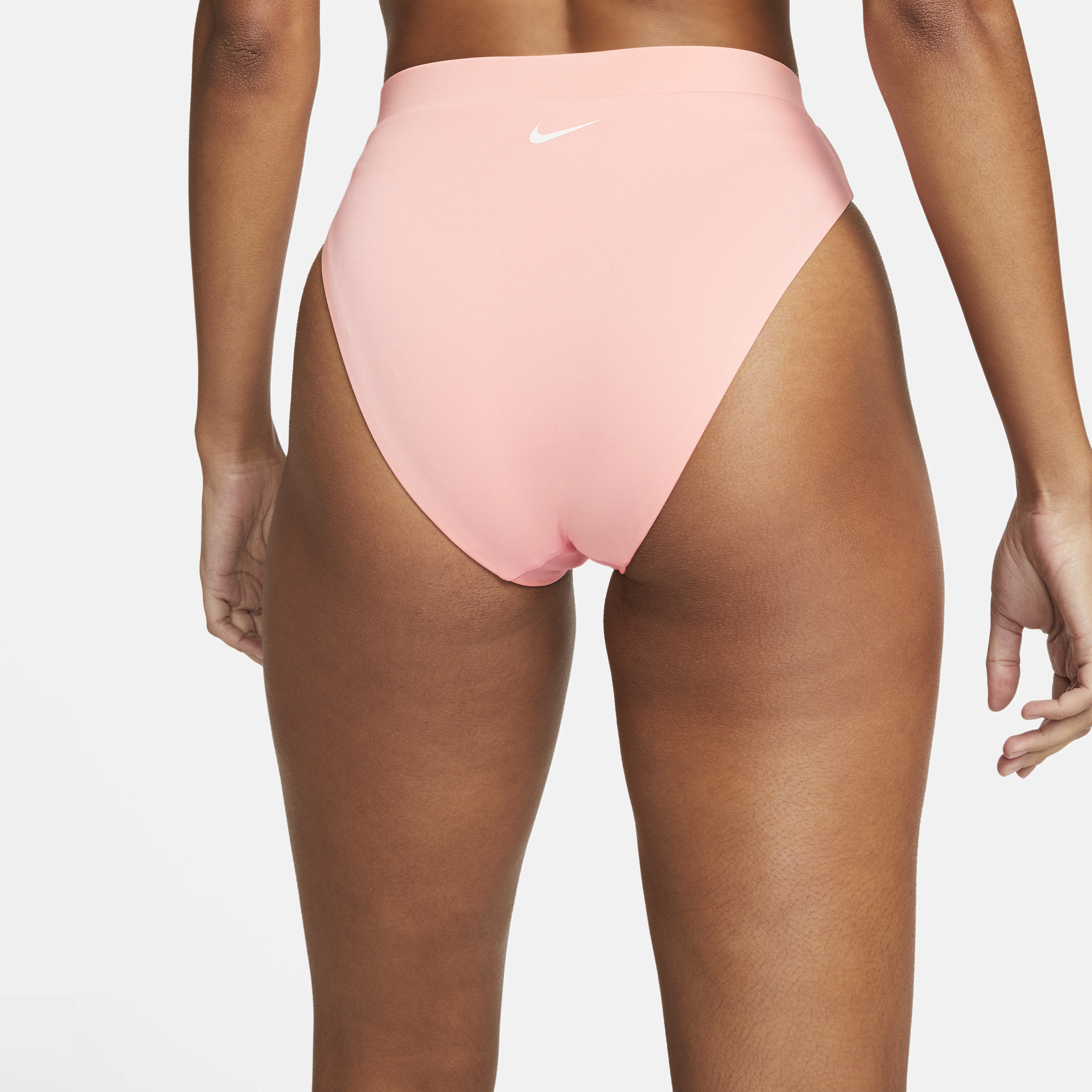 Bas de bikini taille haute Nike Essential pour Femme - Rose