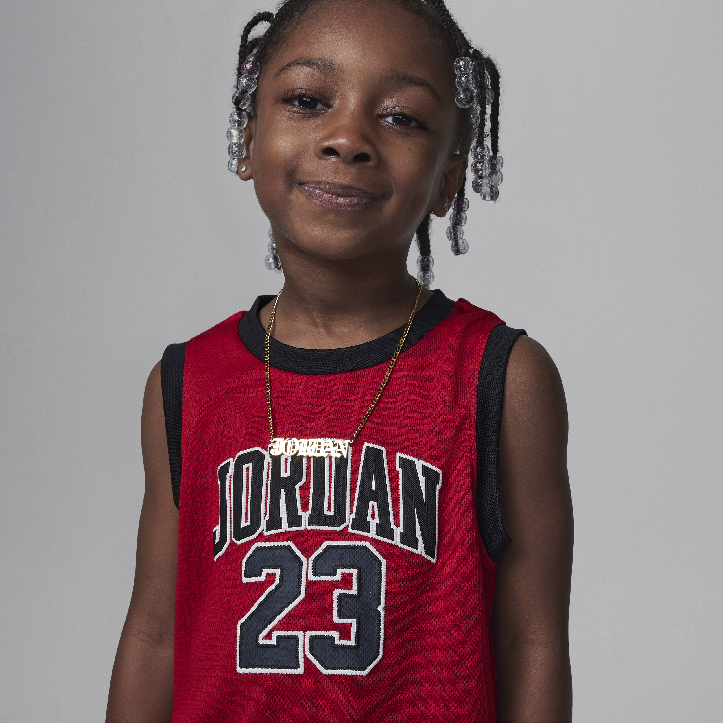 Thumbnail - Jordan 23 2-teiliges Trikot-Set (Kleinkinder) - Schwarz