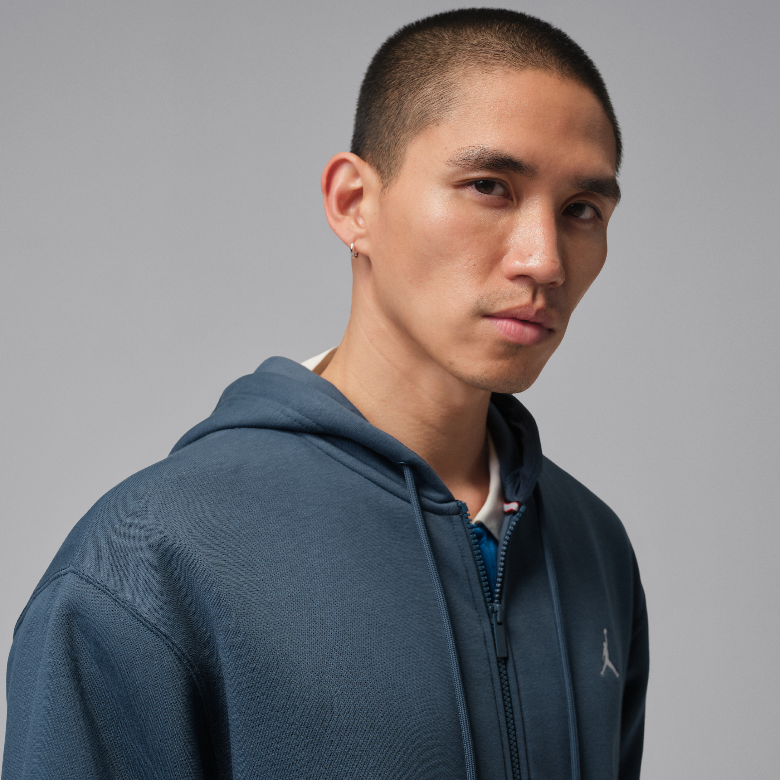 Thumbnail - Jordan Brooklyn Fleece Kapuzenjacke (Herren) - Blau