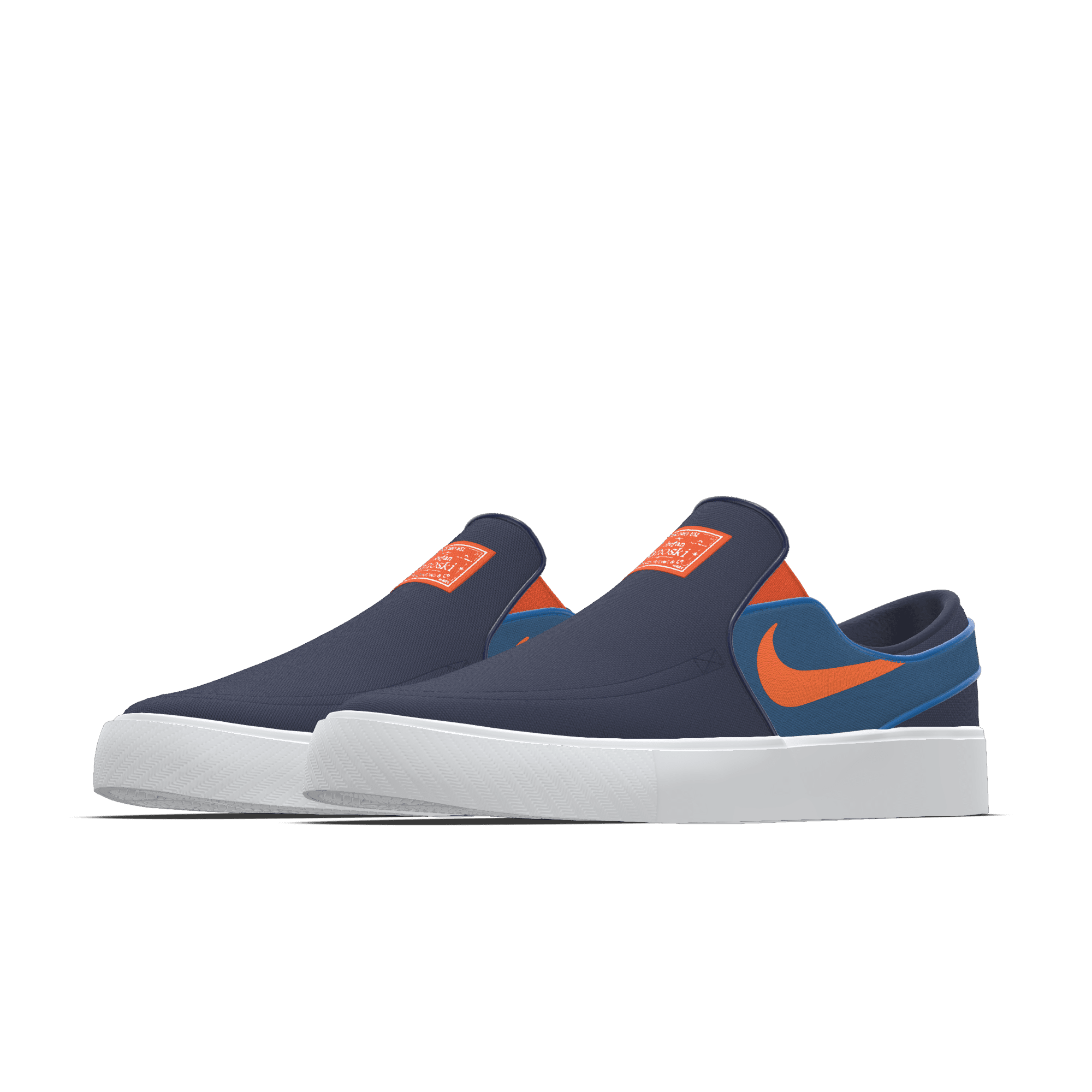 Nike SB Zoom Janoski Slip By You Custom Women's Skate Shoes - Blue - 7367807783