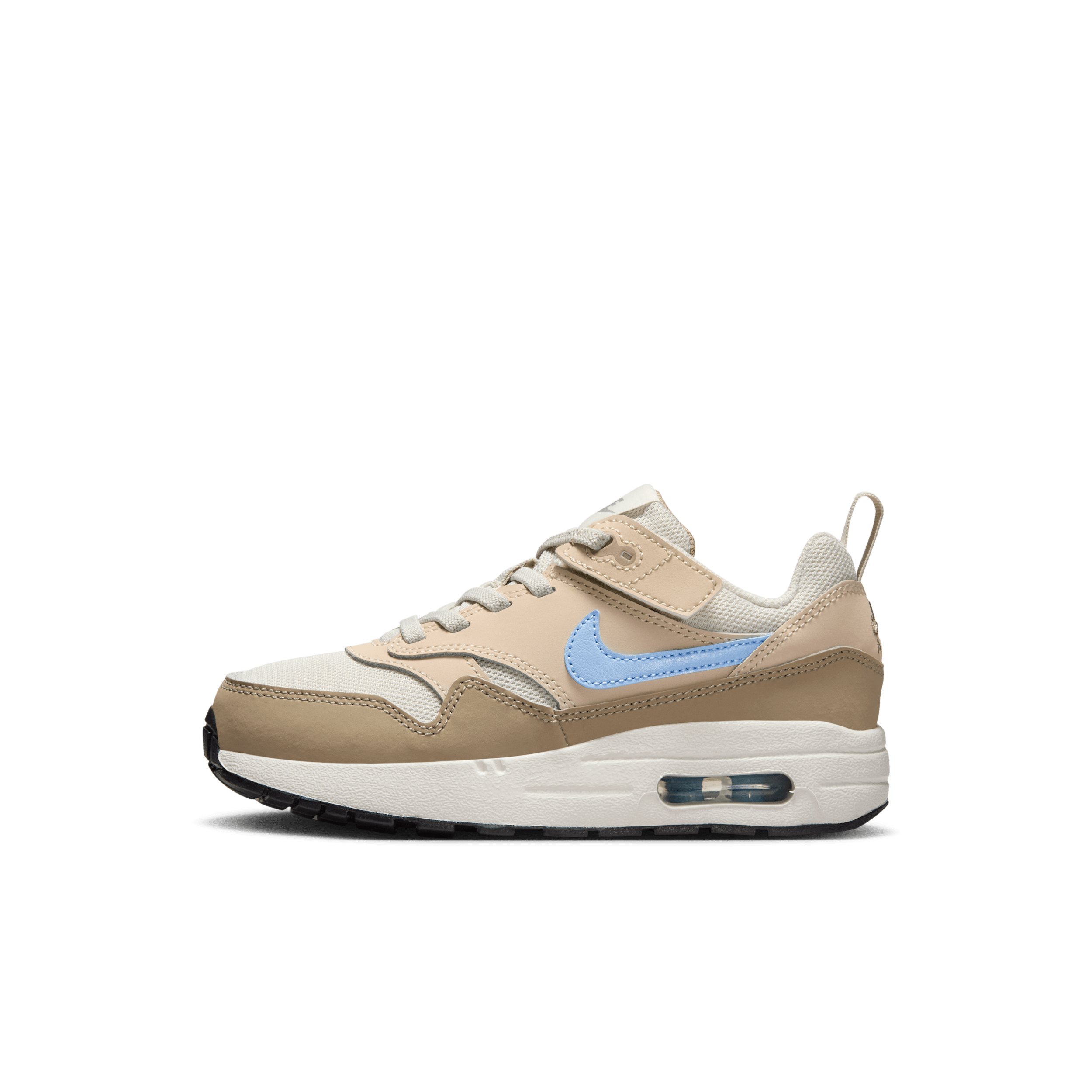 Nike Air Max 1 EasyOn kleuterschoenen Grijs