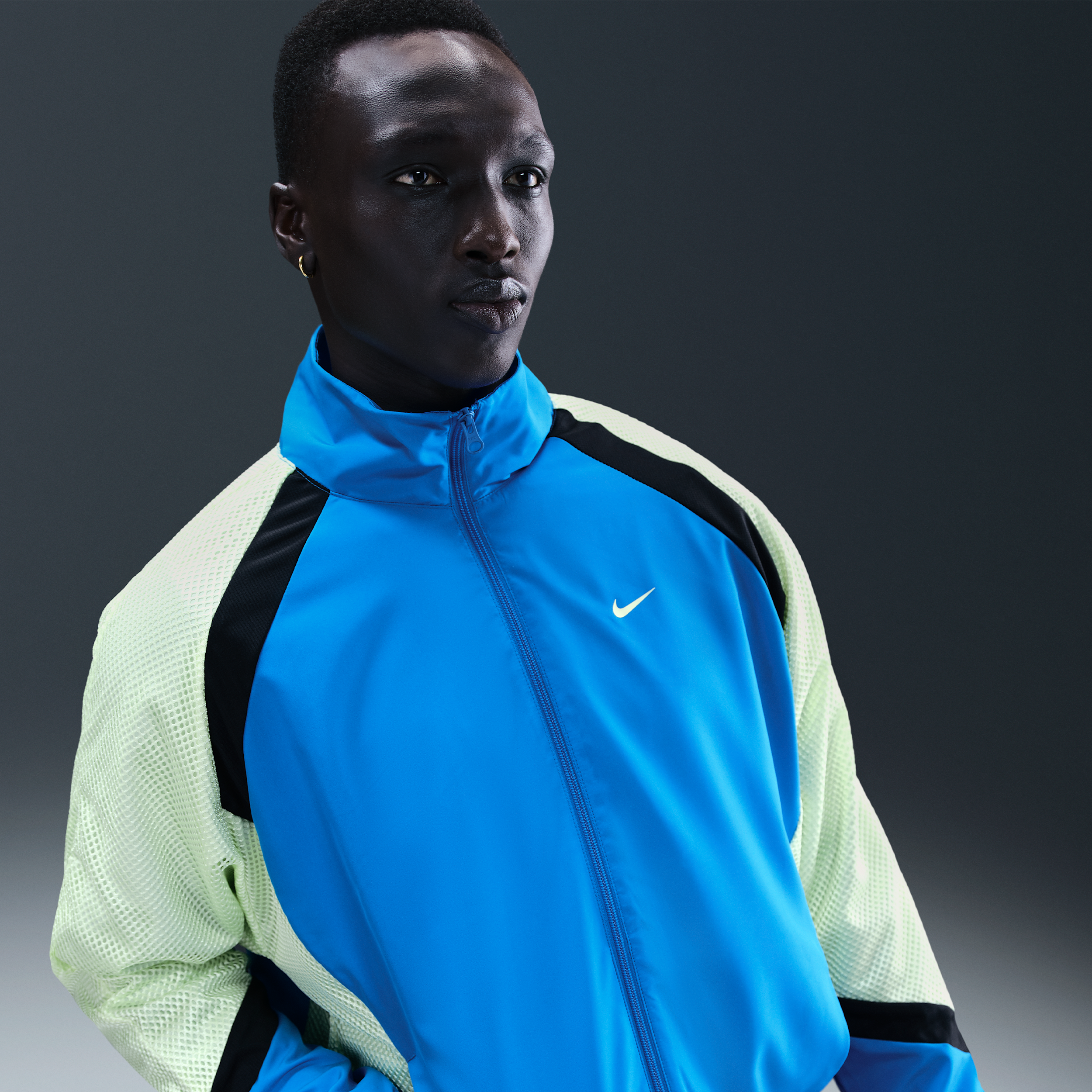 Thumbnail - Nike Icon gewebte Basketballjacke (Herren) - Blau