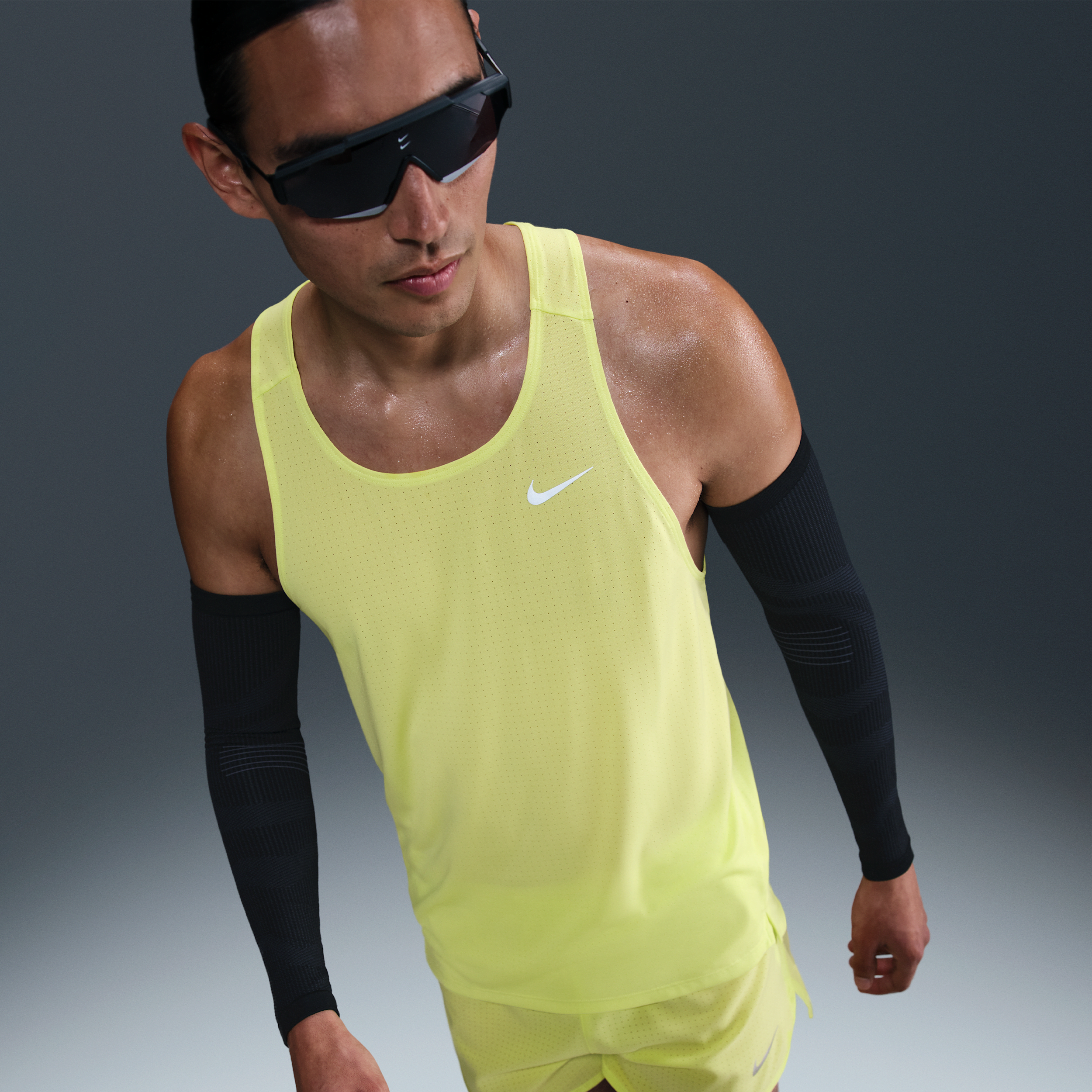 Maillot de running Nike Fast Dri-FIT pour homme - Jaune