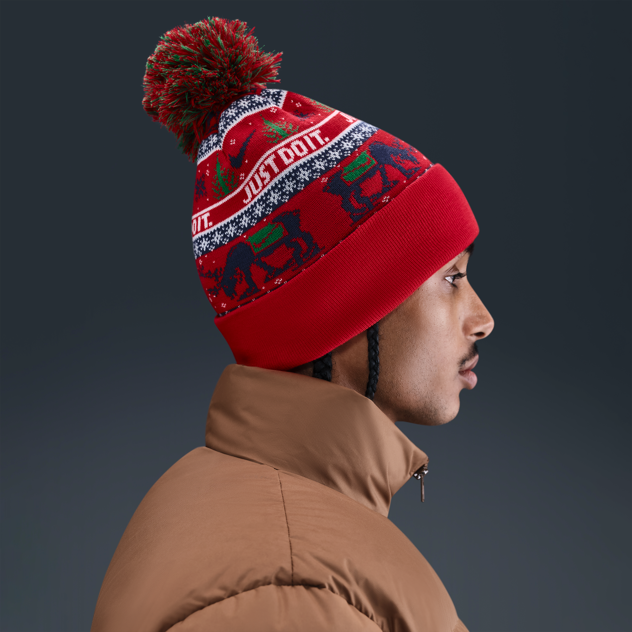 Thumbnail - Nike Peak Winter-Wonderland-Beanie - Rot