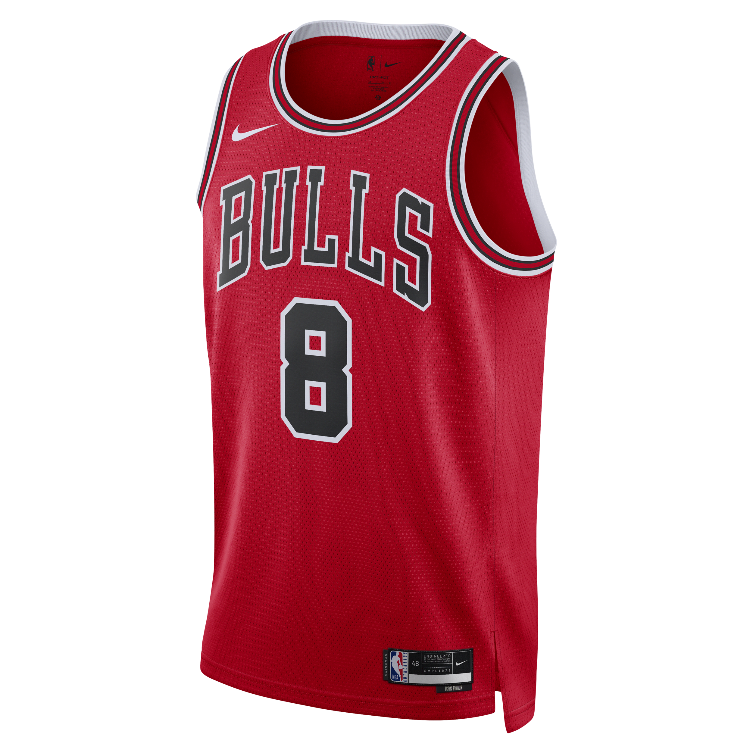 Koszulka Nike Dri-FIT NBA Swingman Chicago Bulls Icon Edition 2022/23 - Czerwony