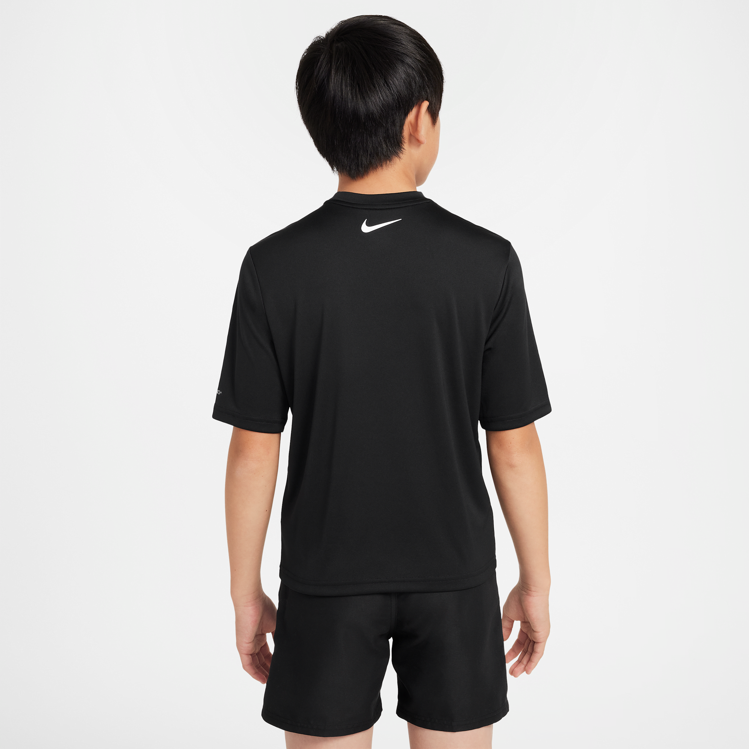 Thumbnail - Nike Swim Hydroguard Dri-FIT Kurzarmshirt (ältere Kinder, Jungen) - Schwarz