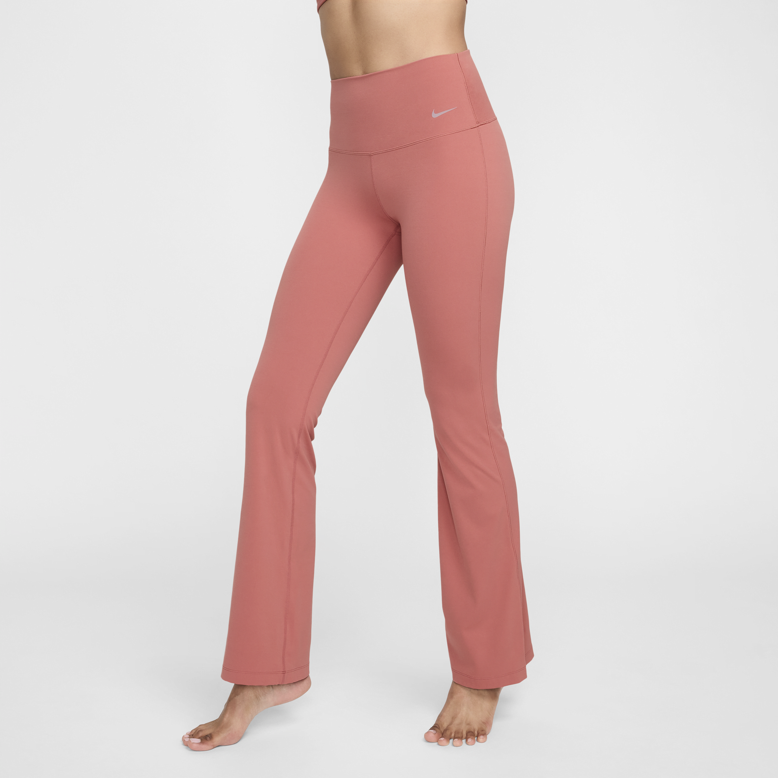 Legging évasé taille haute Nike Zenvy pour femme - Rose