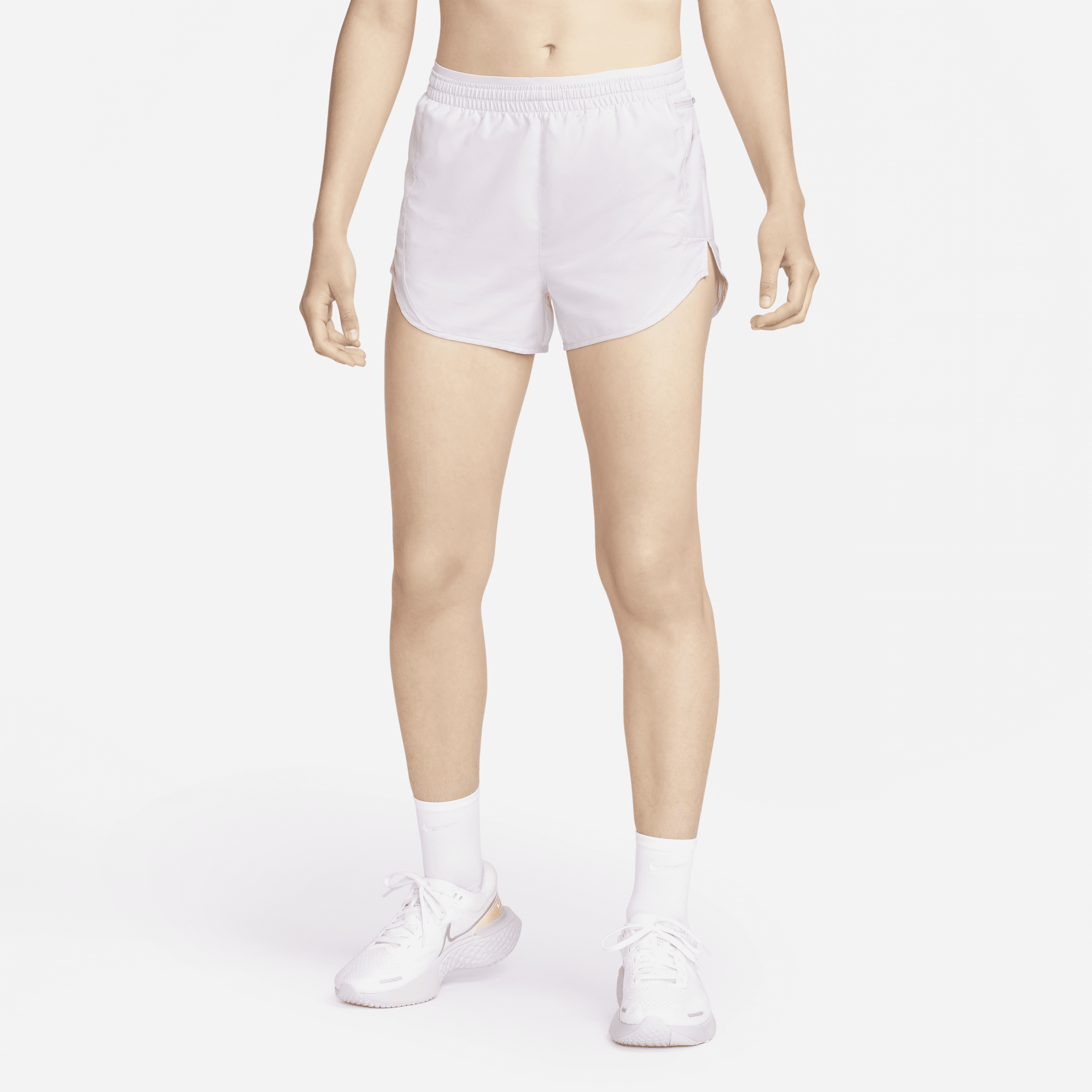 Nike Tempo Luxe Hardloopshorts voor dames (8 cm) Paars