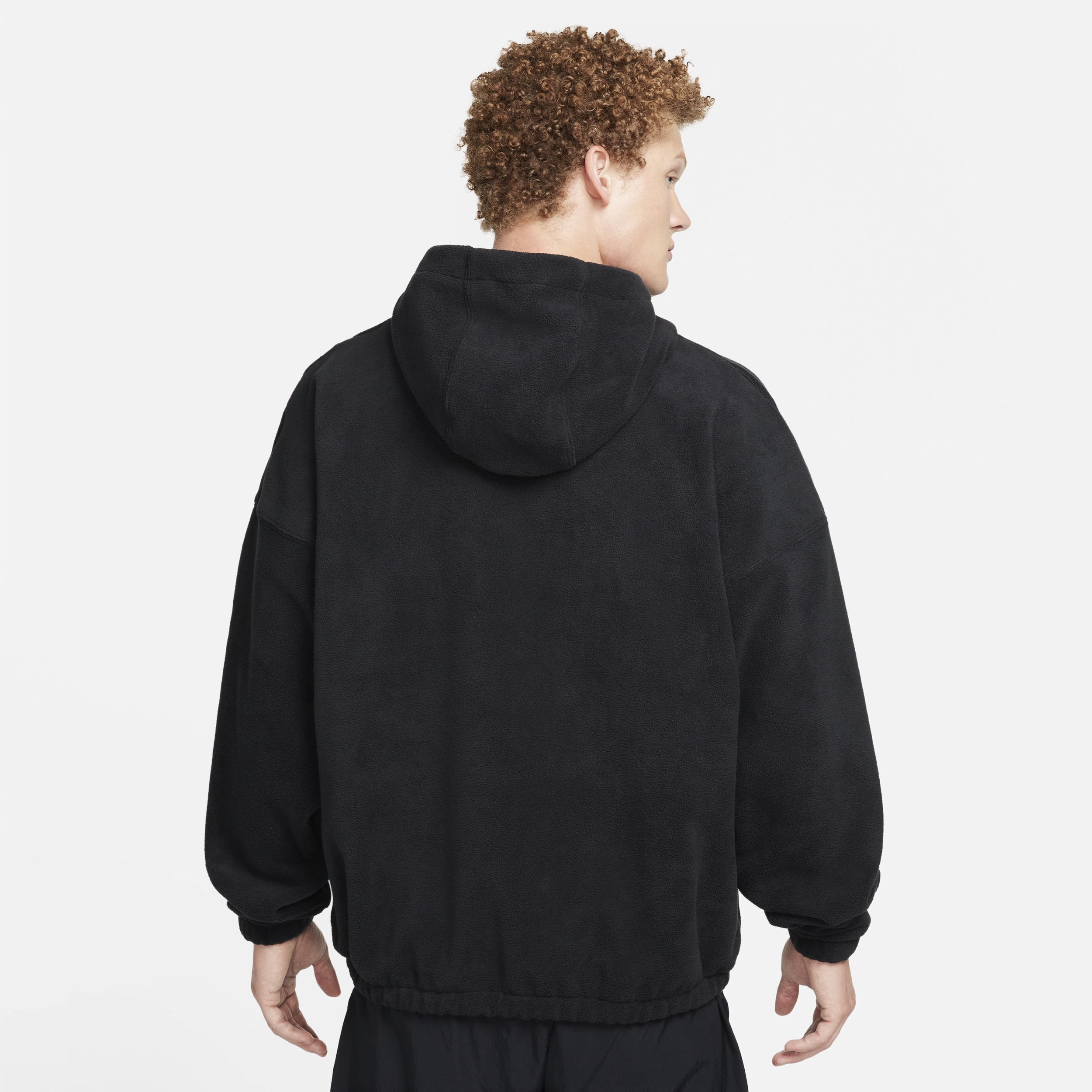 Nike Club Fleece hoodie van polarfleece voor heren Zwart