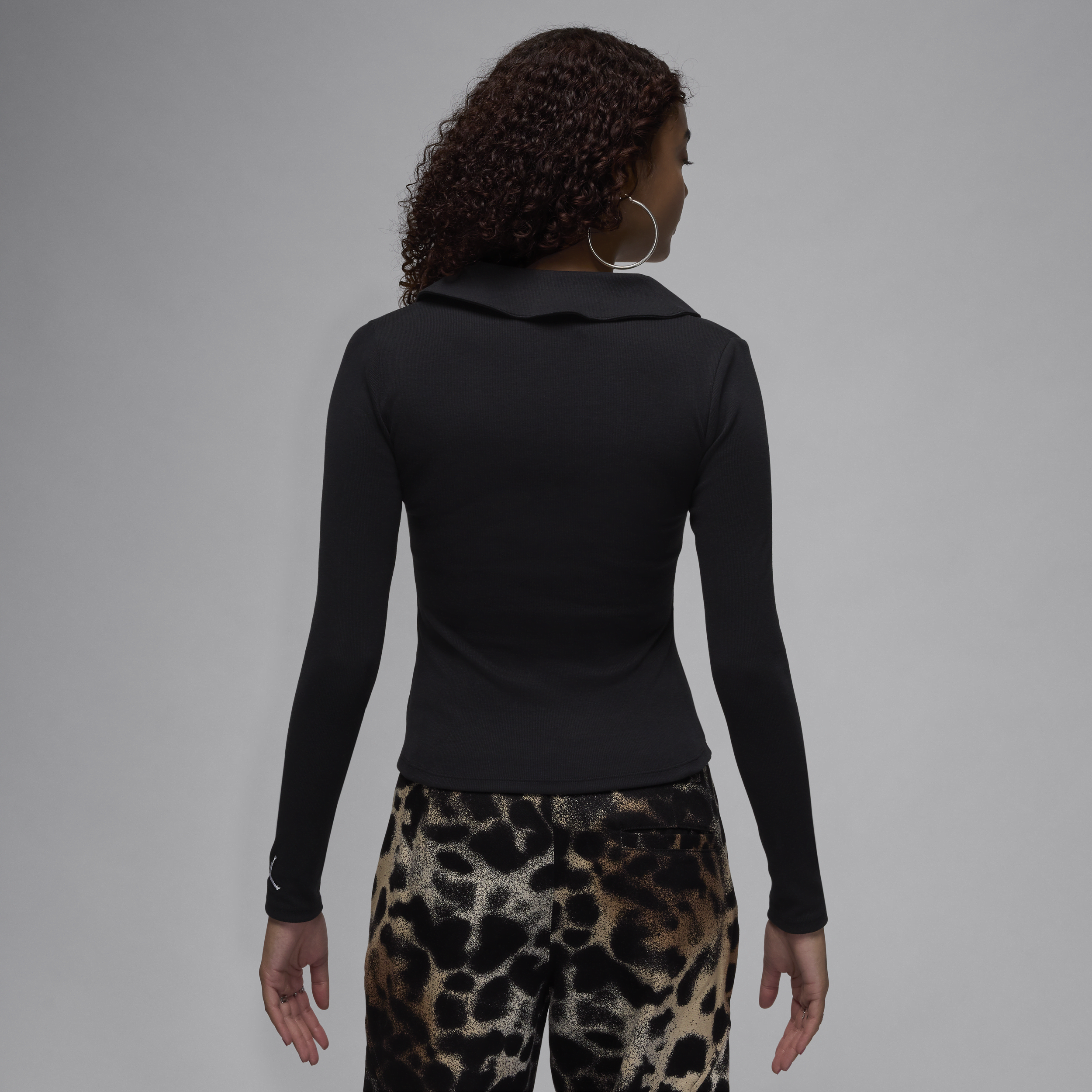 Haut en maille à manches longues Jordan pour femme - Noir