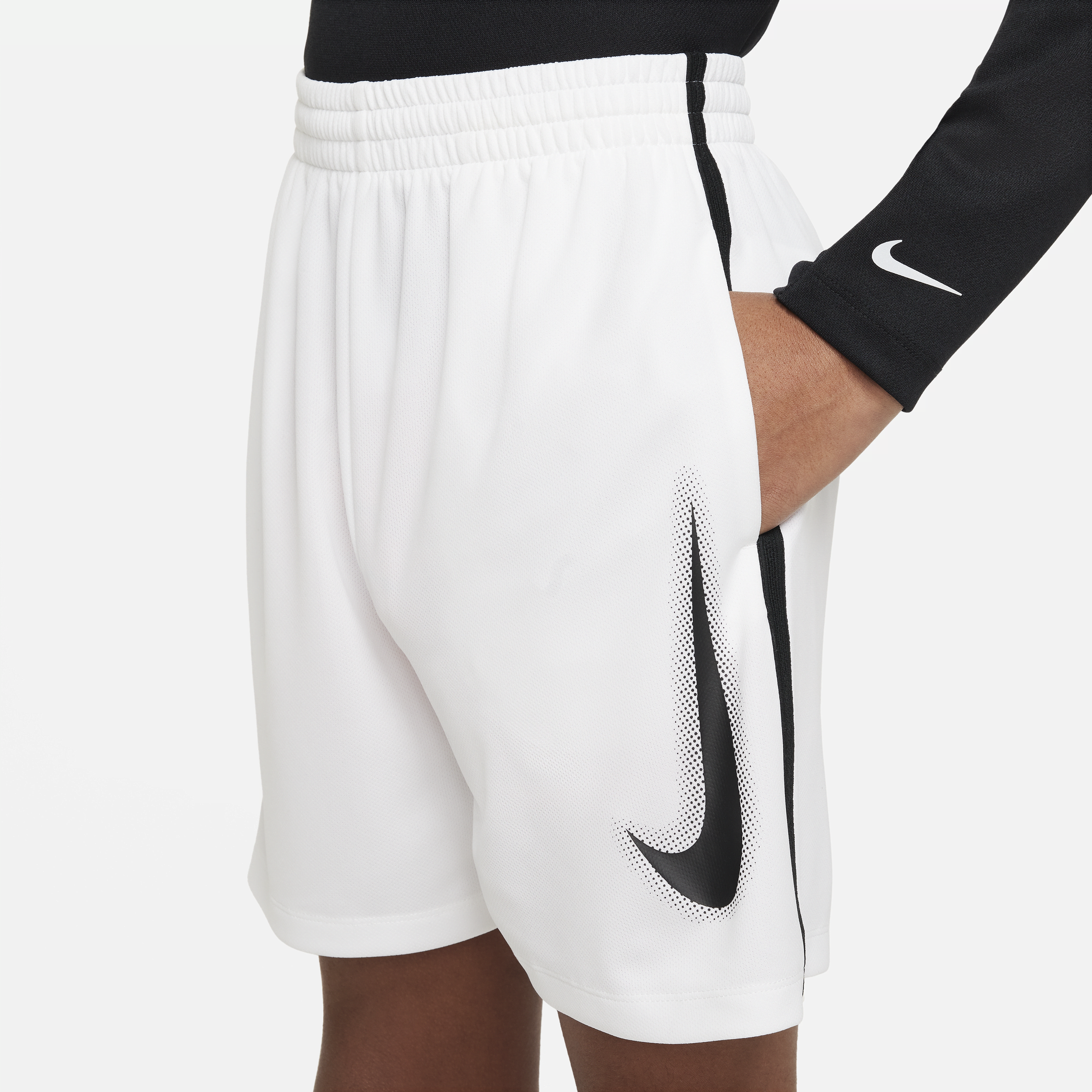 Nike Multi Dri-FIT trainingsshorts met graphic voor jongens Wit