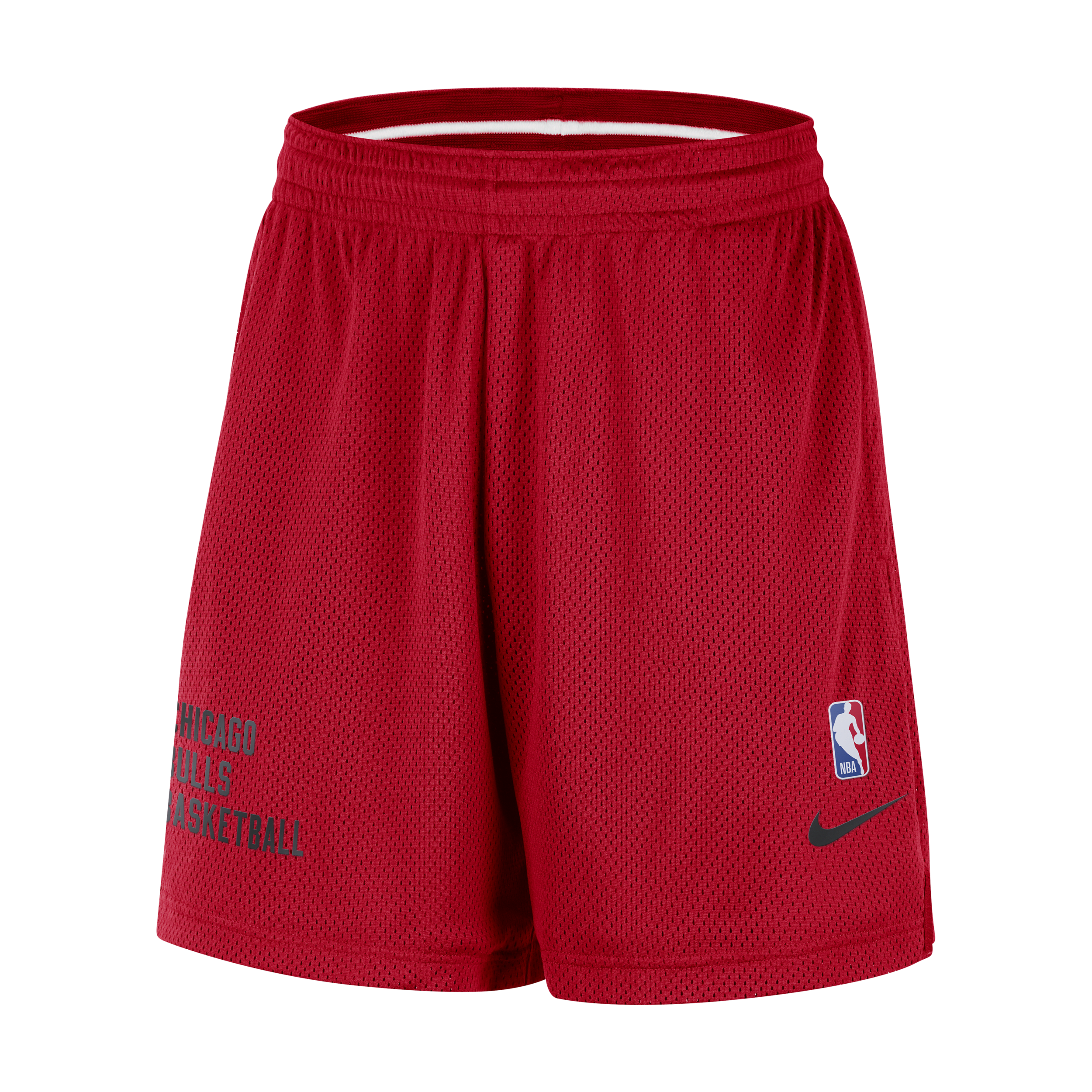 Nike Chicago Bulls NBA-herenshorts met mesh Rood