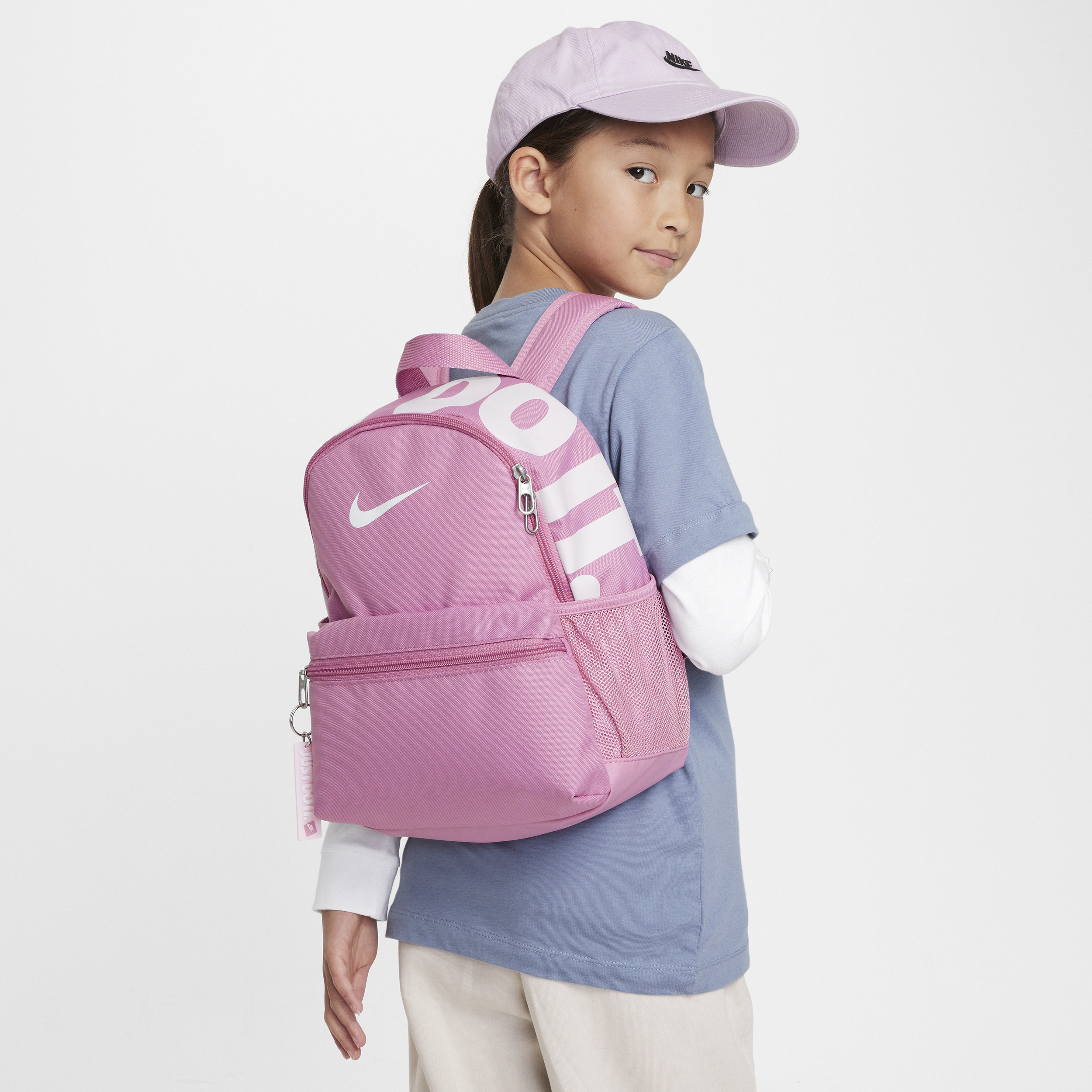 Mini sac à dos Nike Brasilia JDI pour enfant (11 L) - Rose