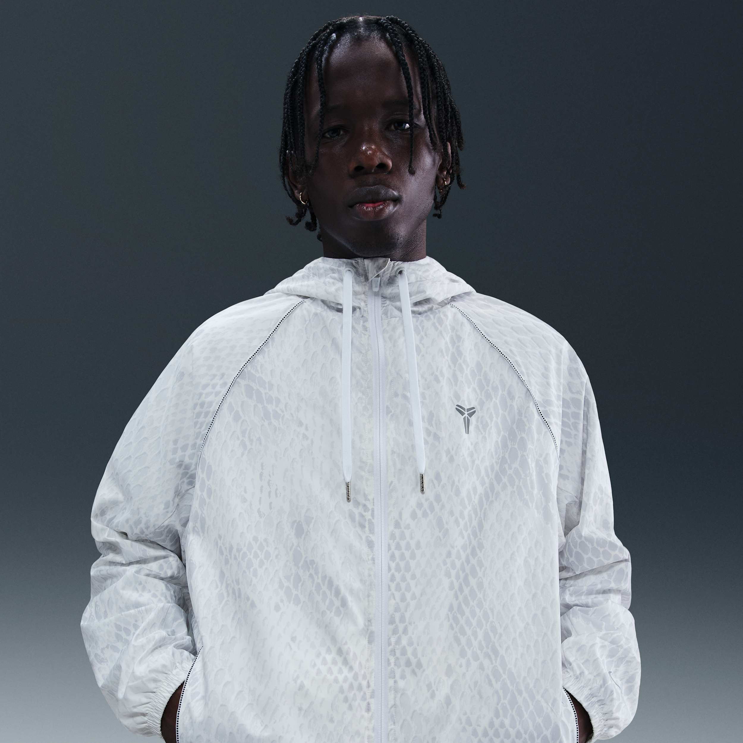 Nike Kobe Mens Woven Jacket - White - Polyester