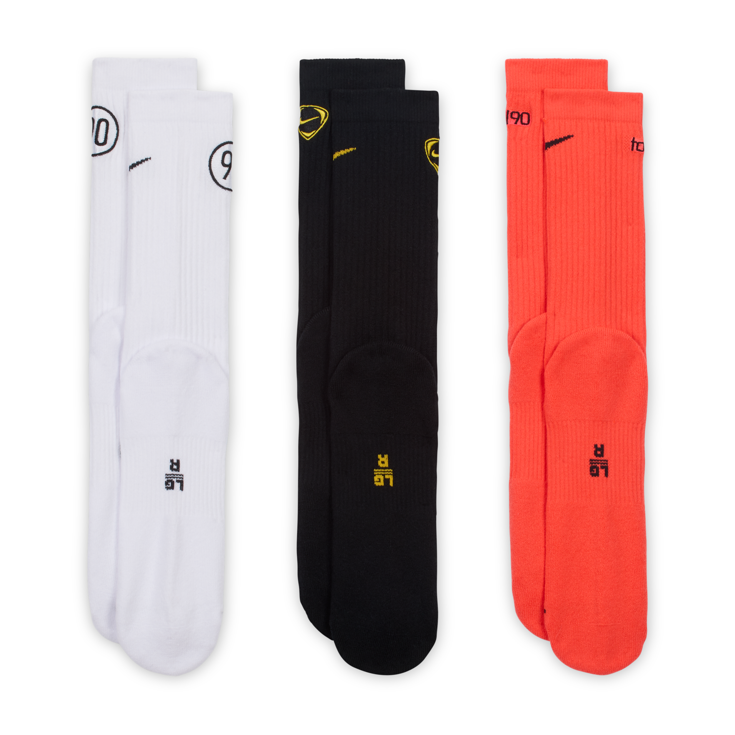 Thumbnail - Nike Total 90 Everyday gepolsterte Crew-Socken (3 Paar) - Multi-Color