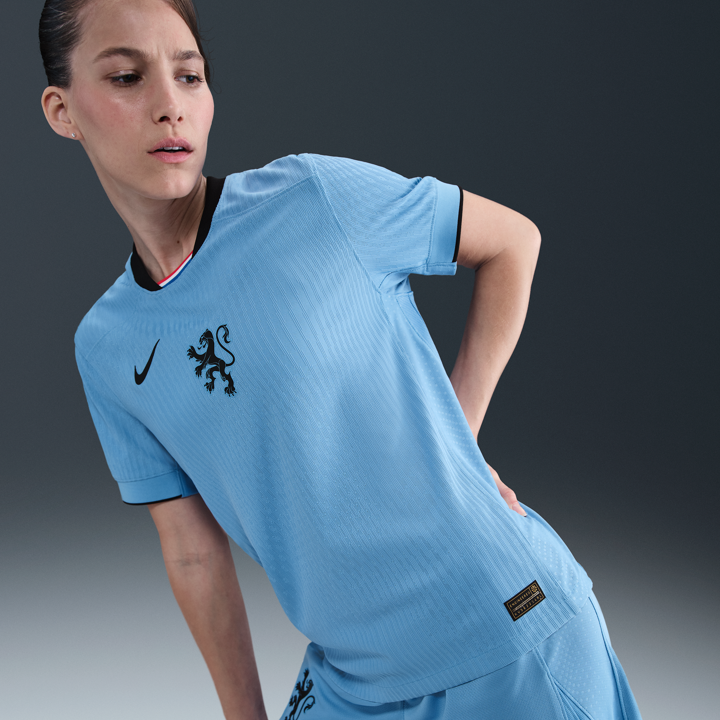 Netherlands 2025 Match Away (Womens Team) Womens Nike Dri-FIT ADV Football Authentic Shirt - Blue - Polyester