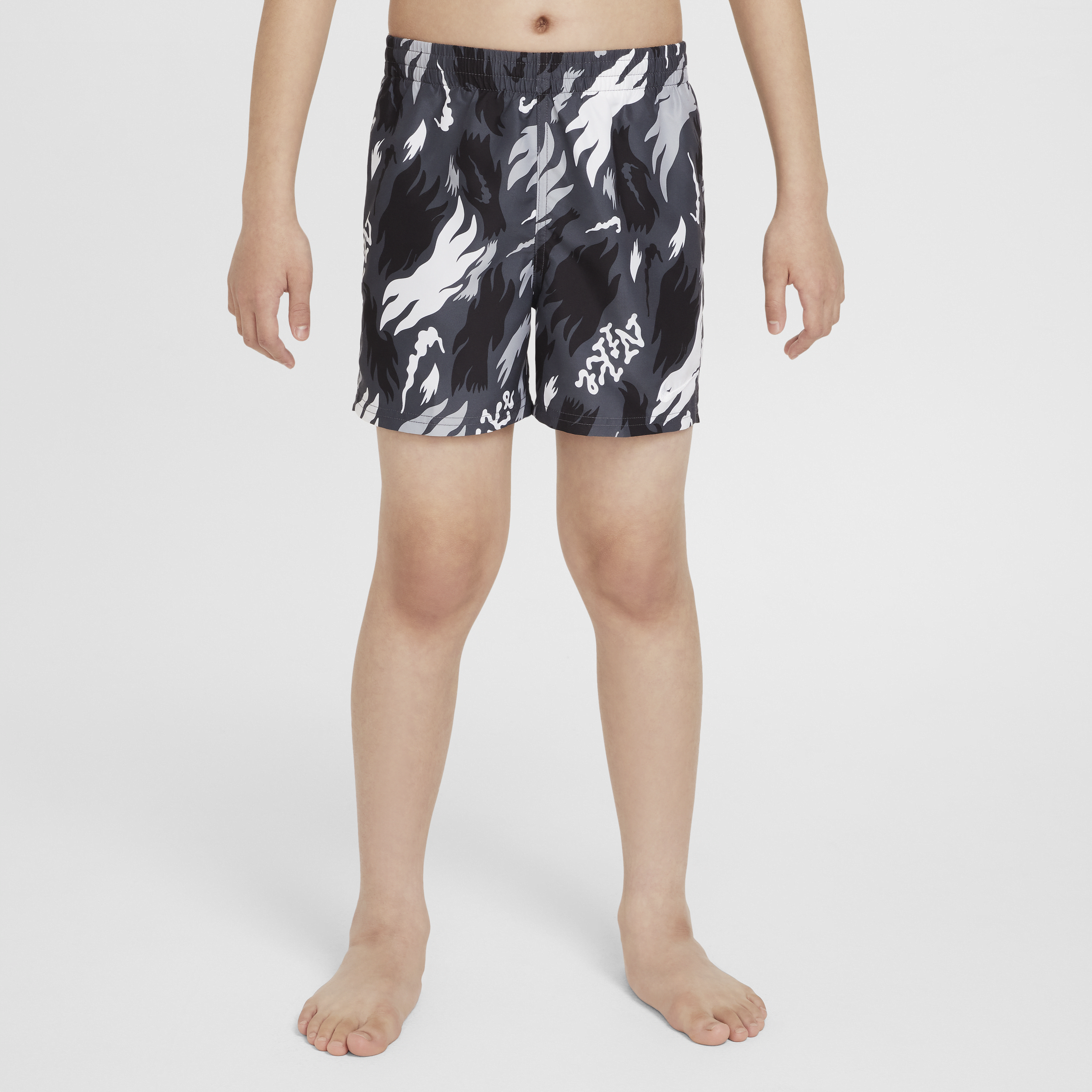 Short de volley 10 cm Nike Swim pour ado (garçon) - Gris