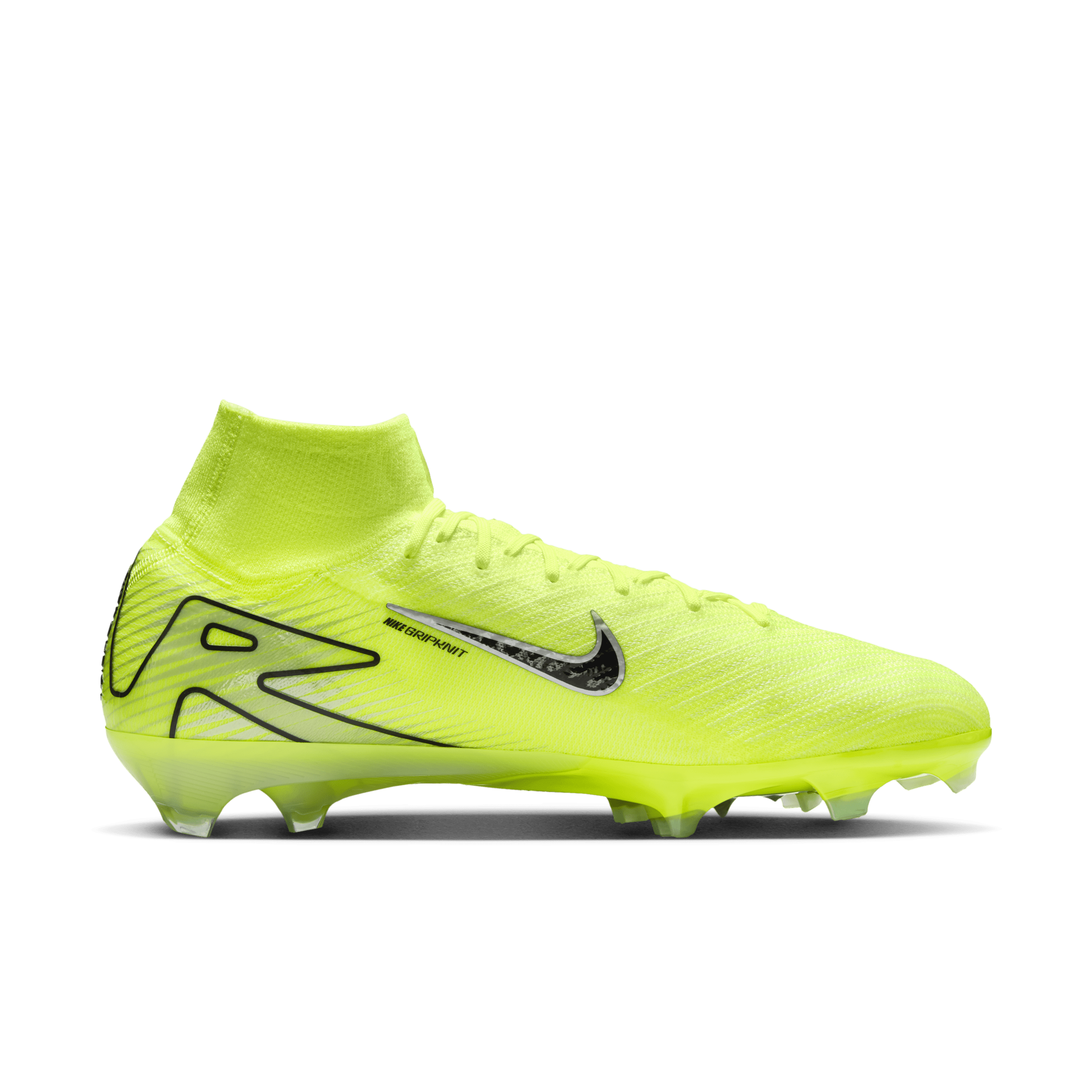 Chaussure de foot montante à crampons Nike Mercurial Superfly 10 Elite - Jaune