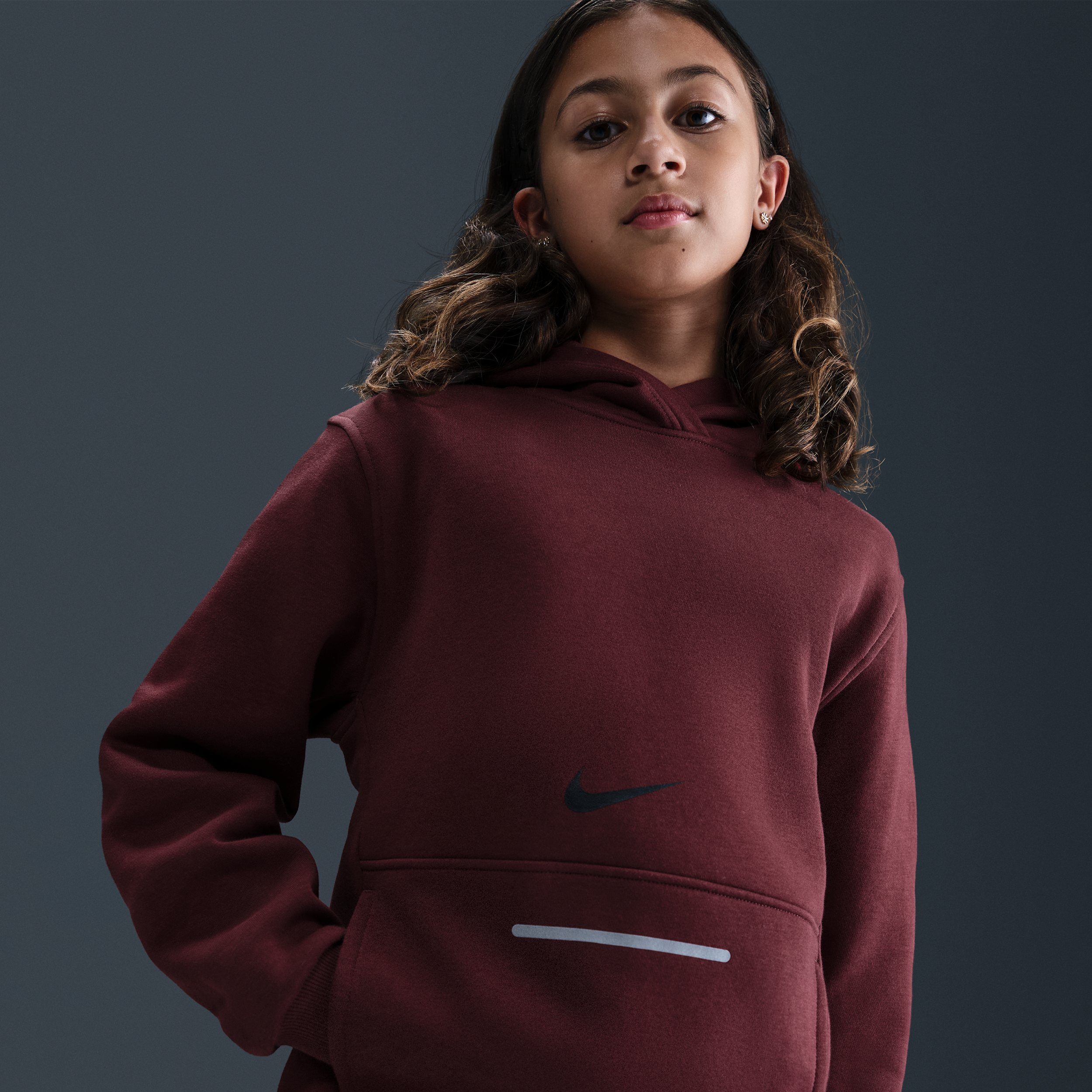 Thumbnail - Nike Club Fleece Hoodie (ältere Kinder) - Rot