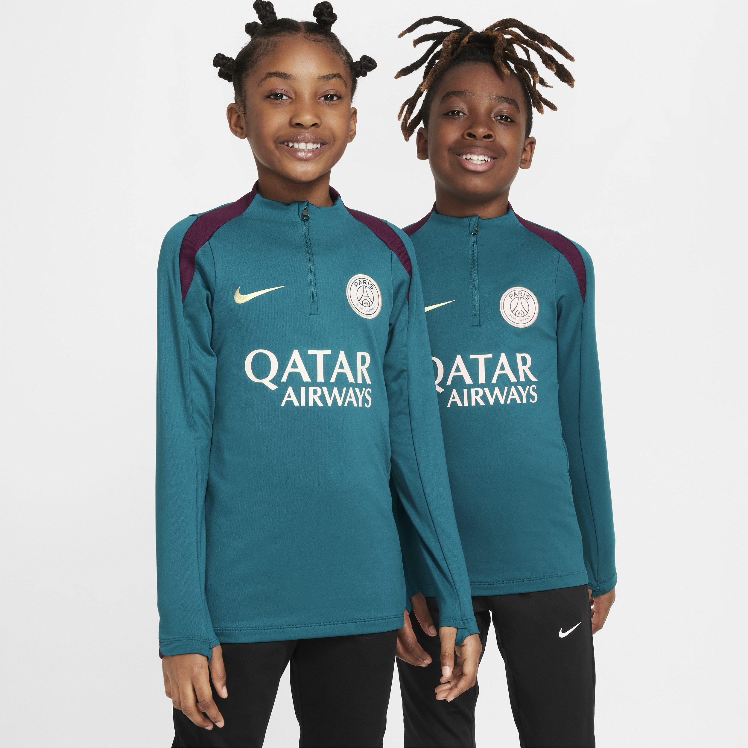 Nike Paris Saint-Germain Strike Dri-FIT voetbaltrainingstop voor kids Groen