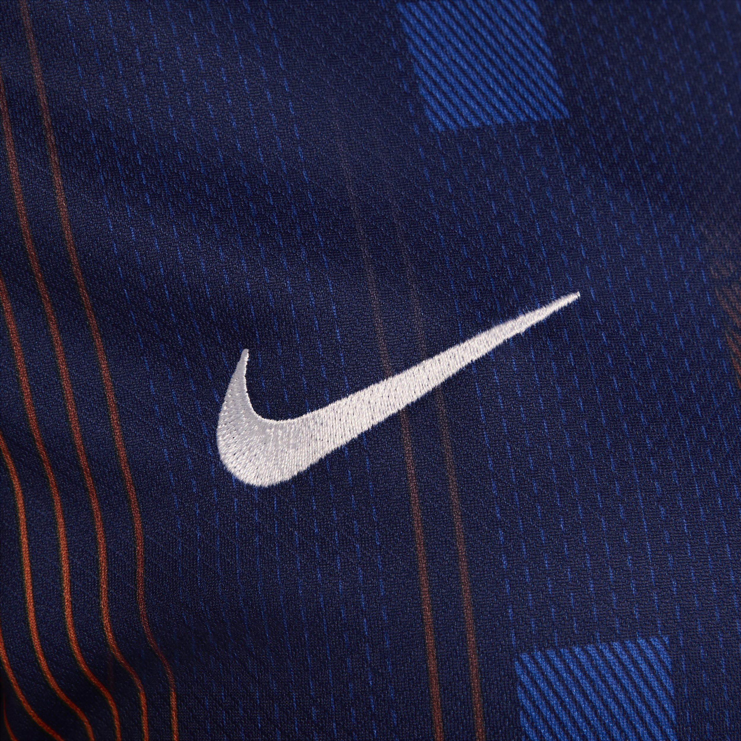 Nike Nederland (herenelftal) 2024 25 Stadium Uit Dri-FIT replica voetbalshirt voor dames Blauw