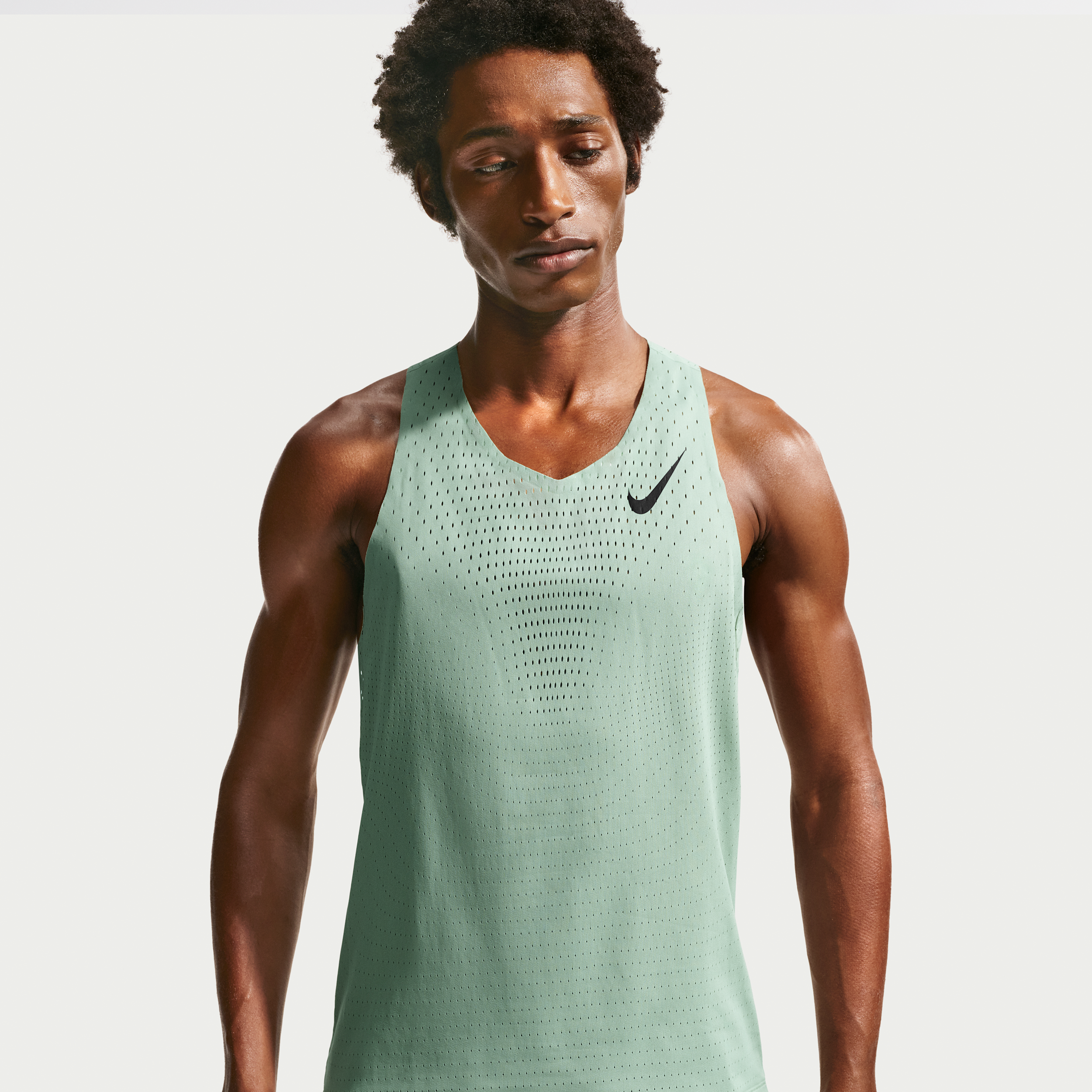 Thumbnail - Nike AeroSwift Dri-FIT-ADV-Lauf-Singlet für Herren - Grün
