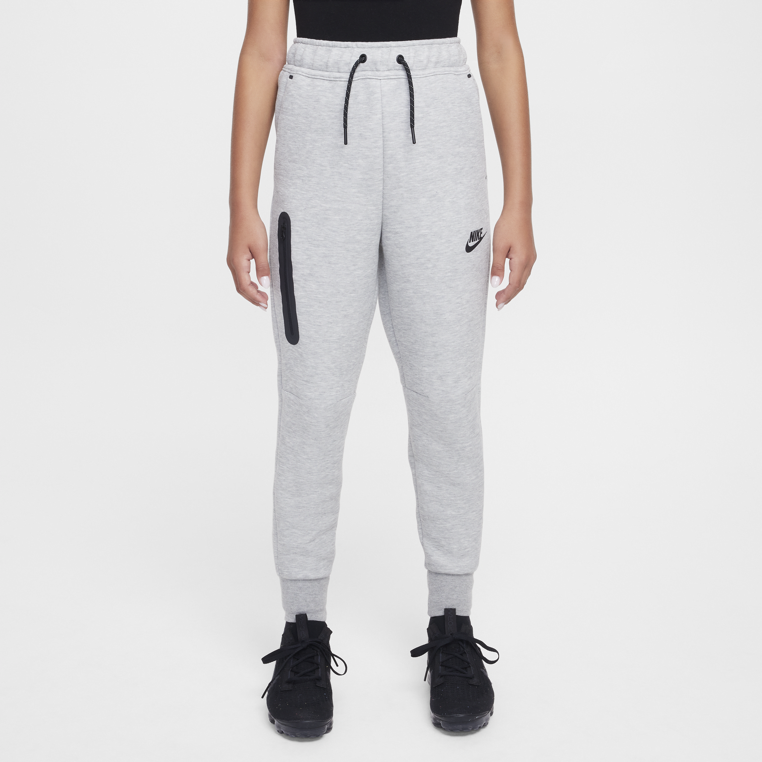 Nike Sportswear Tech Fleece Girls Joggers - Grey - Cotton/Polyester - 50% Sustainable Blends