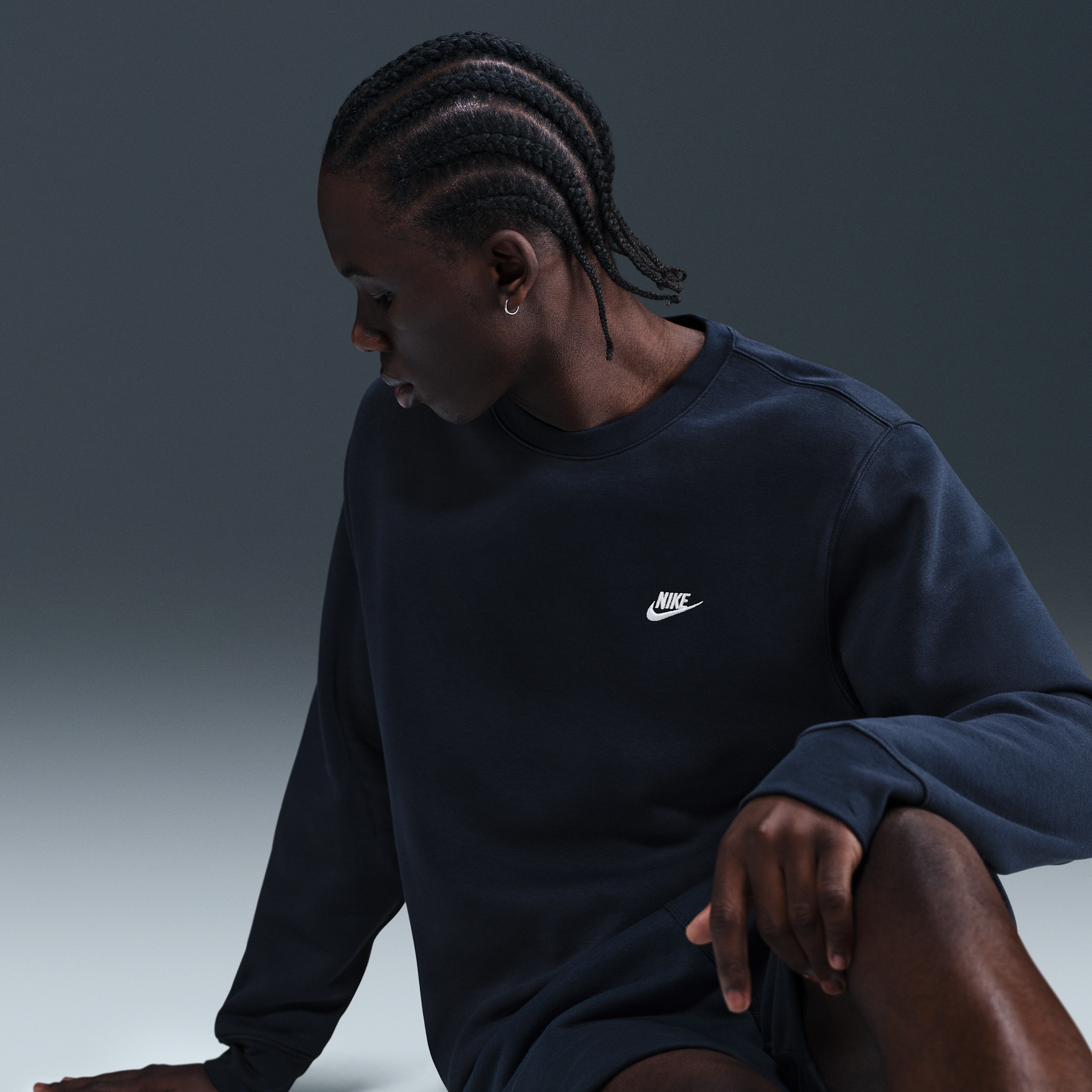 Haut en Fleece Nike Club pour homme - Bleu