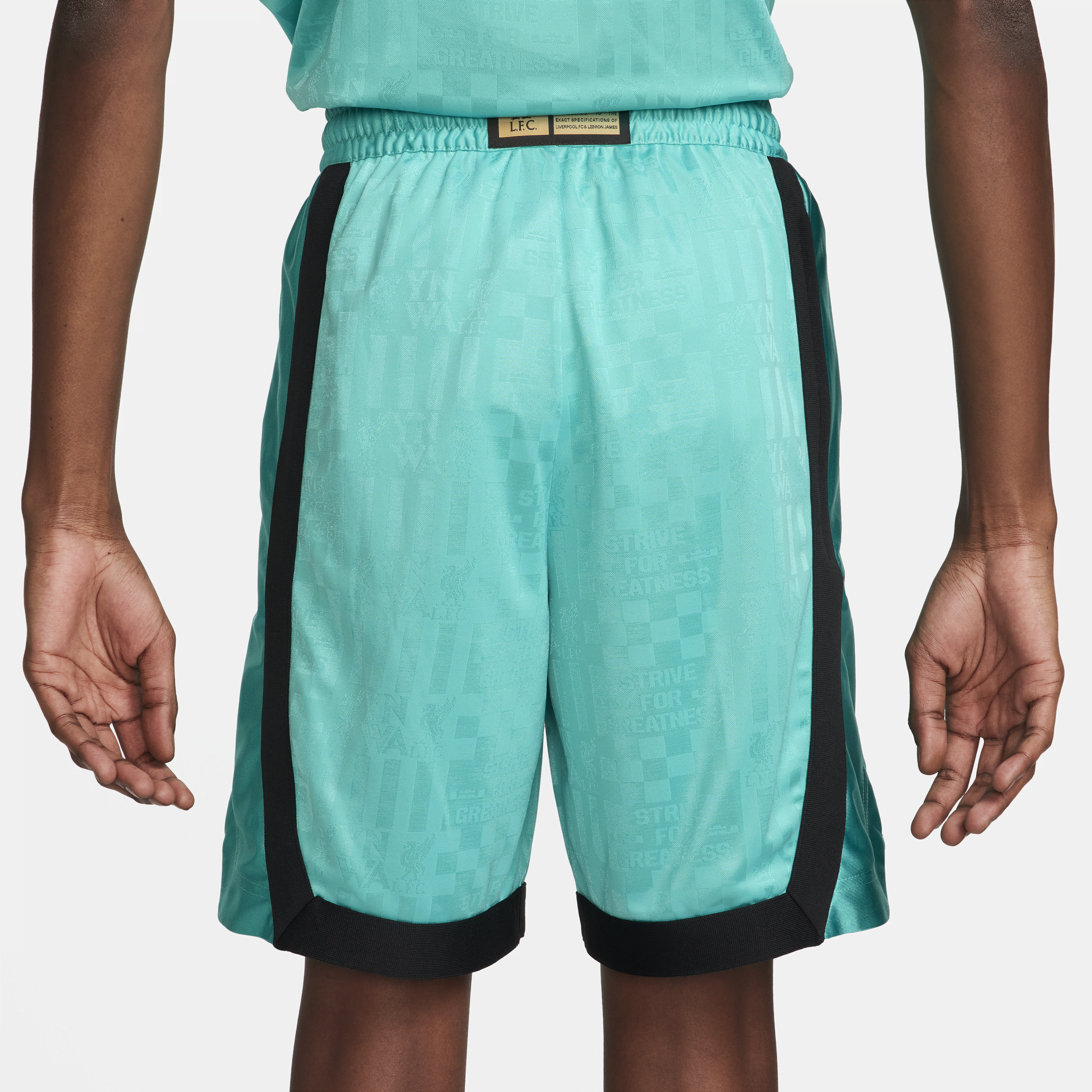 Nike LeBron x Liverpool FC Dri-FIT DNA basketbalshorts voor heren (21 cm) Groen