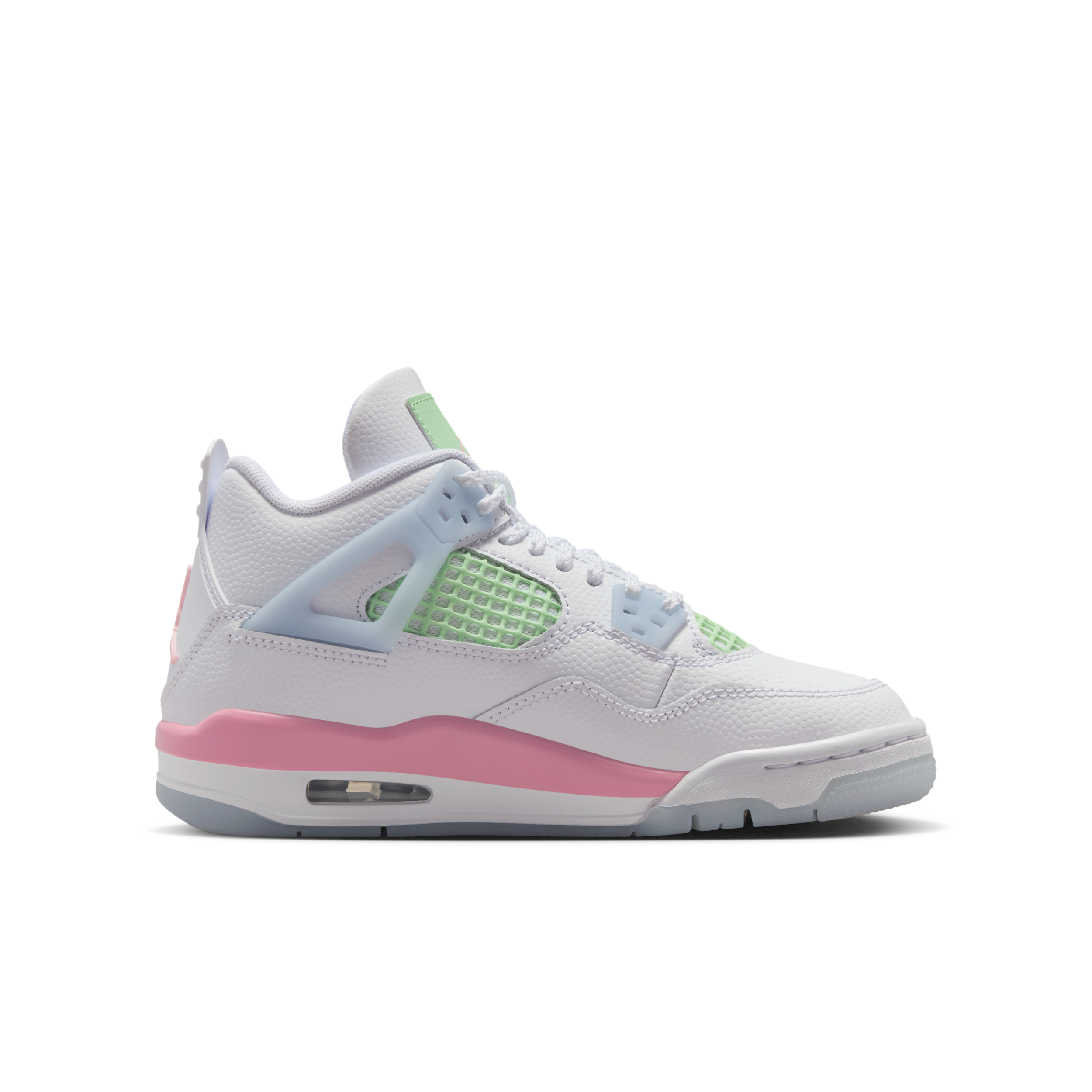 Thumbnail - Air Jordan 4 Retro Schuh (ältere Kinder) - Weiß