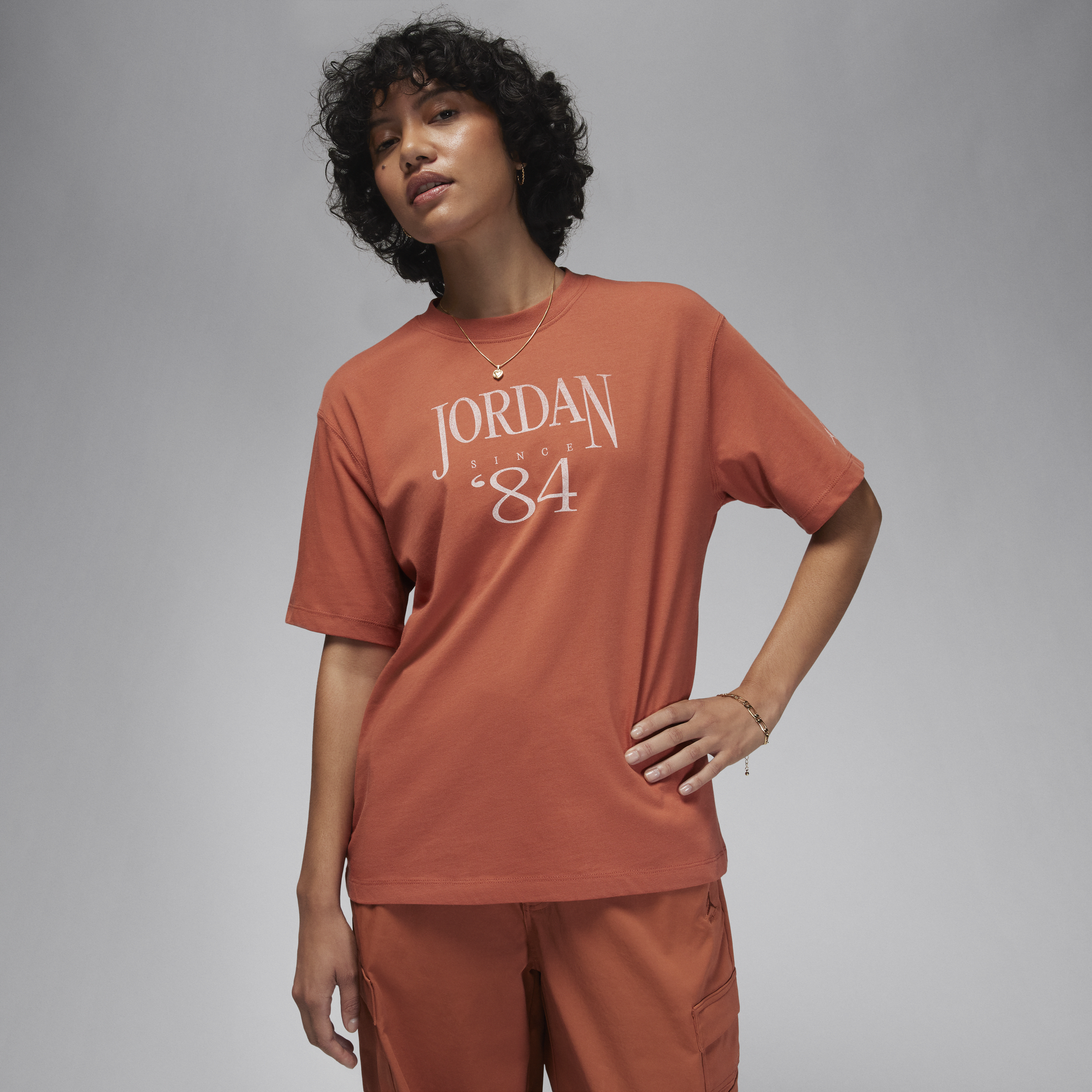Jordan Heritage T-shirt voor dames Roze