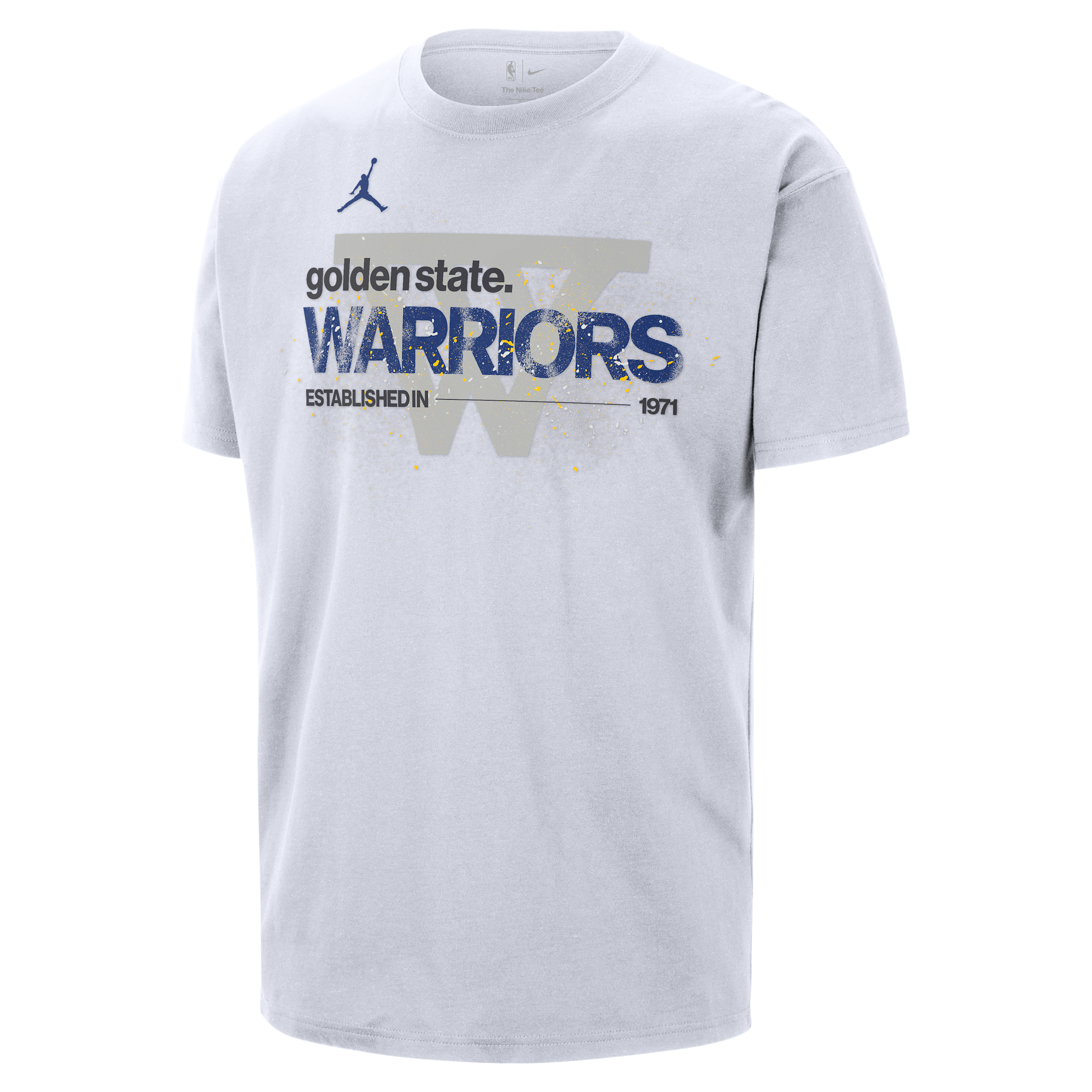 Thumbnail - Golden State Warriors Courtside Jordan '85 NBA Statement T-Shirt (Herren) - Weiß