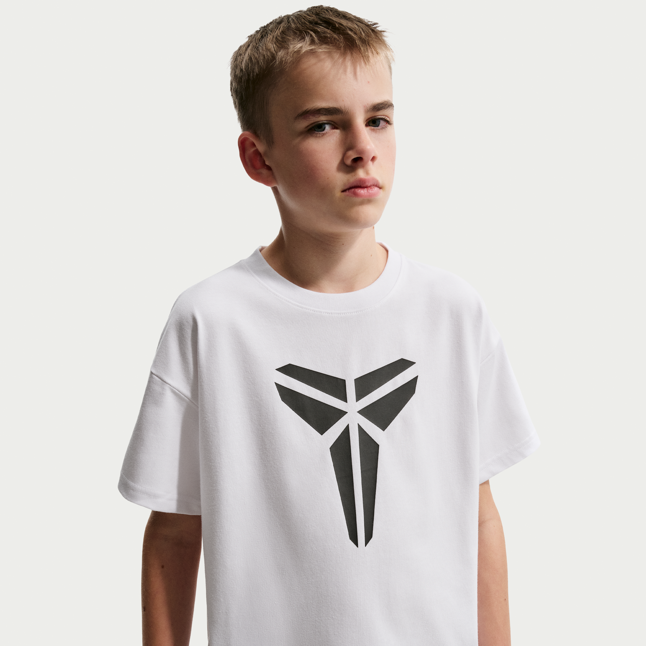 Nike Kobe Older Kids Dri-FIT Max90 T-Shirt - White - Polyester/Cotton