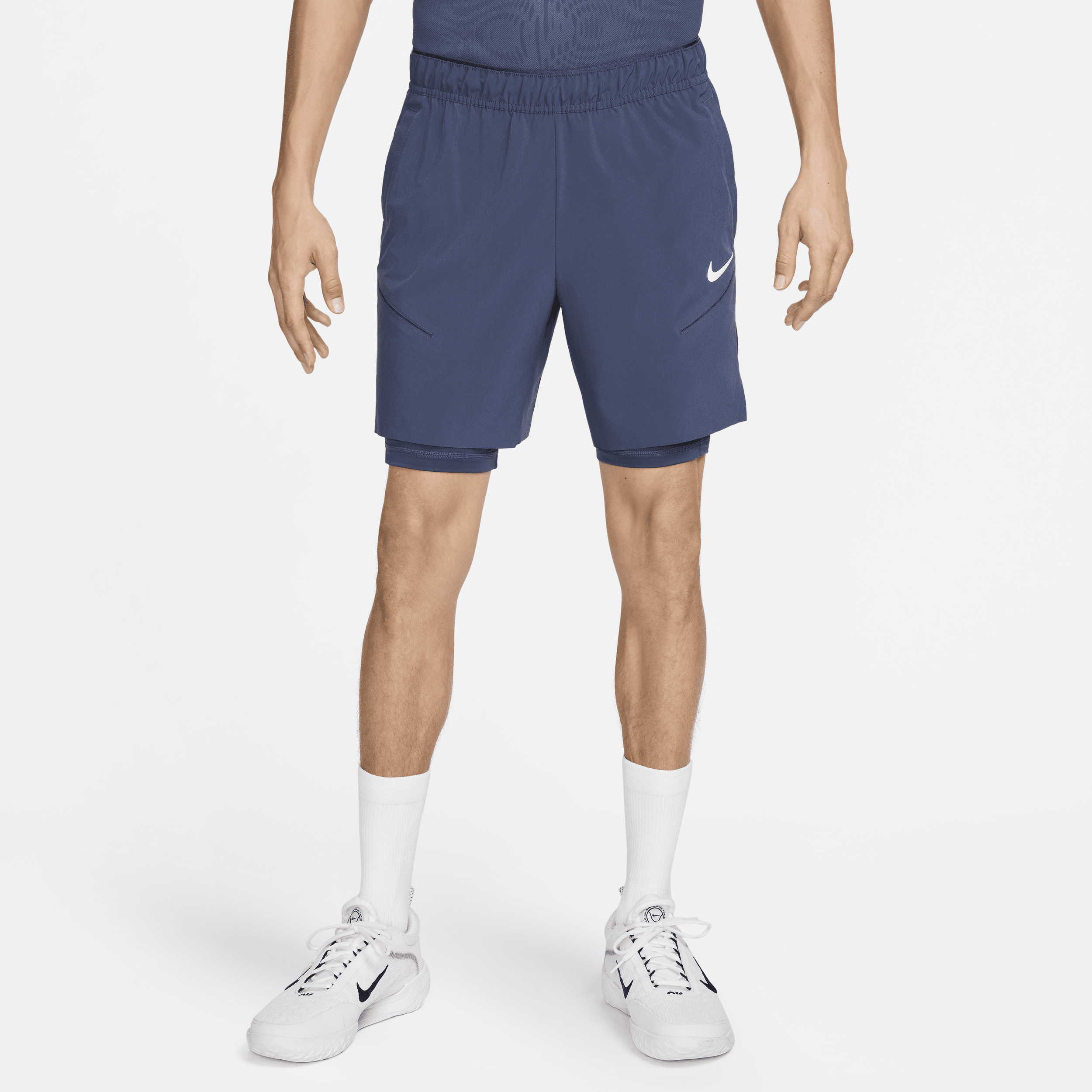 Nike Court Slam Dri-FIT tennisshorts voor heren Blauw