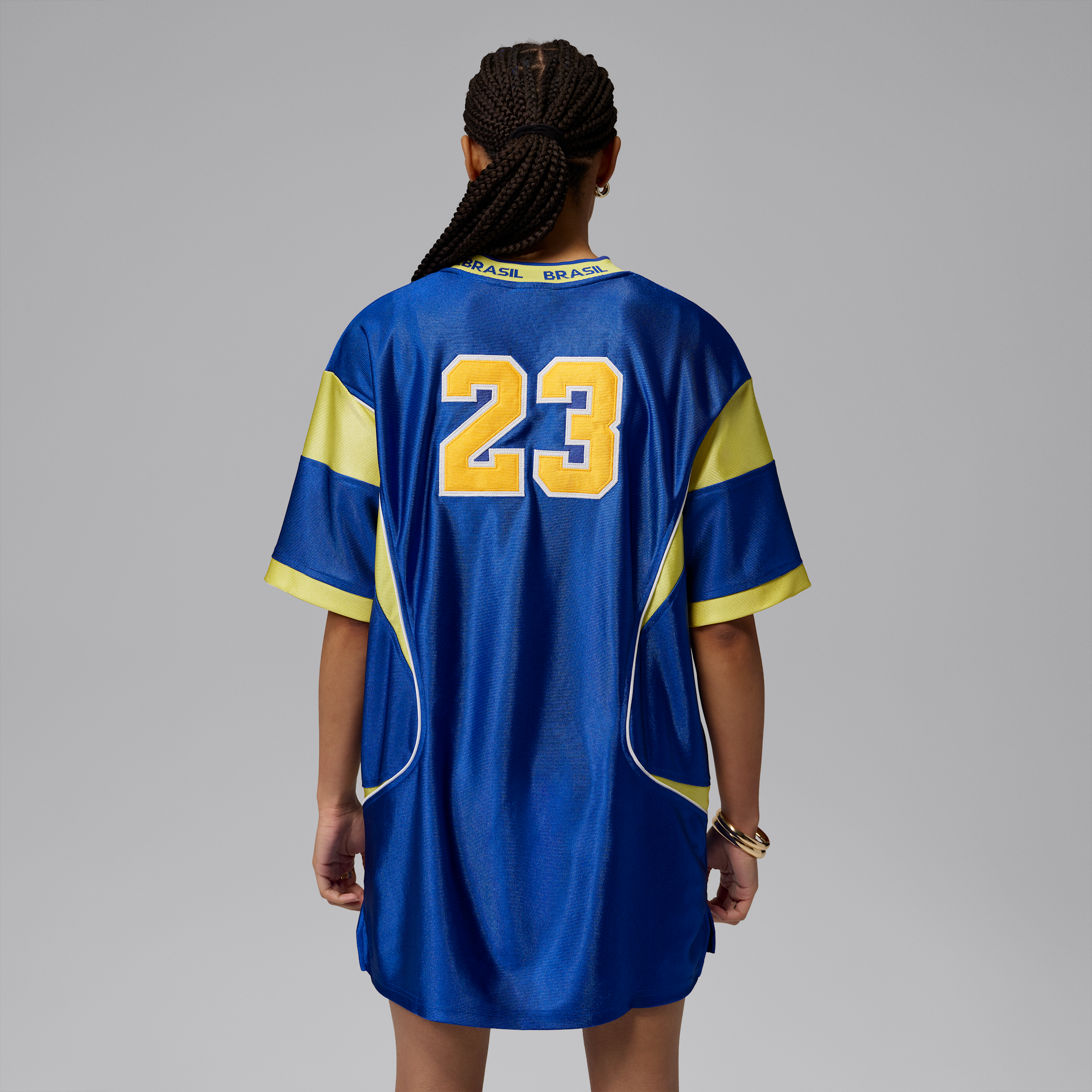 Thumbnail - Jordan Brooklyn Brasilien Trikotkleid (Damen) - Blau