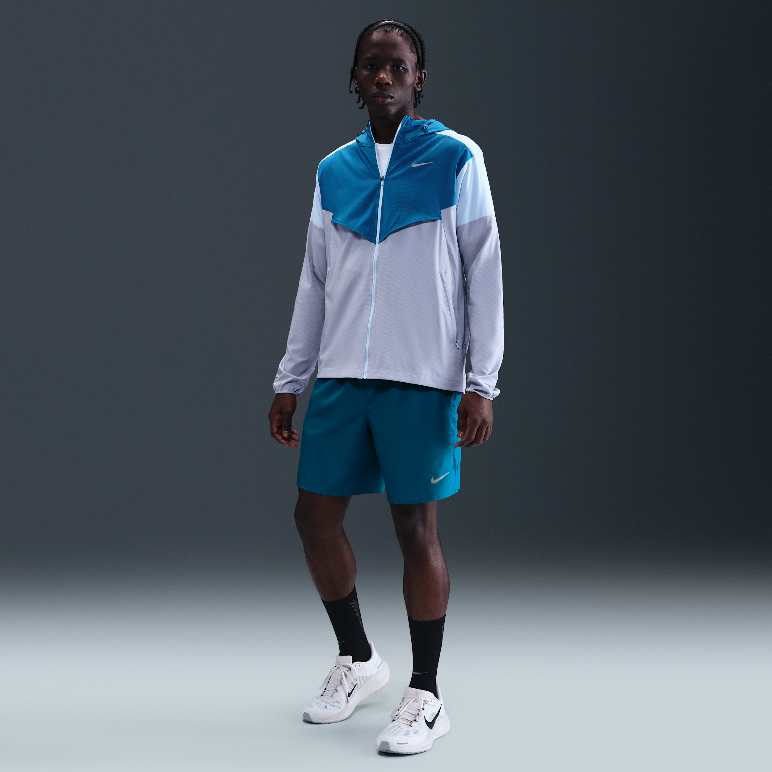 Thumbnail - Nike Challenger Dri-FIT-Laufshorts mit Futter für Herren (ca. 18 cm) - Blau
