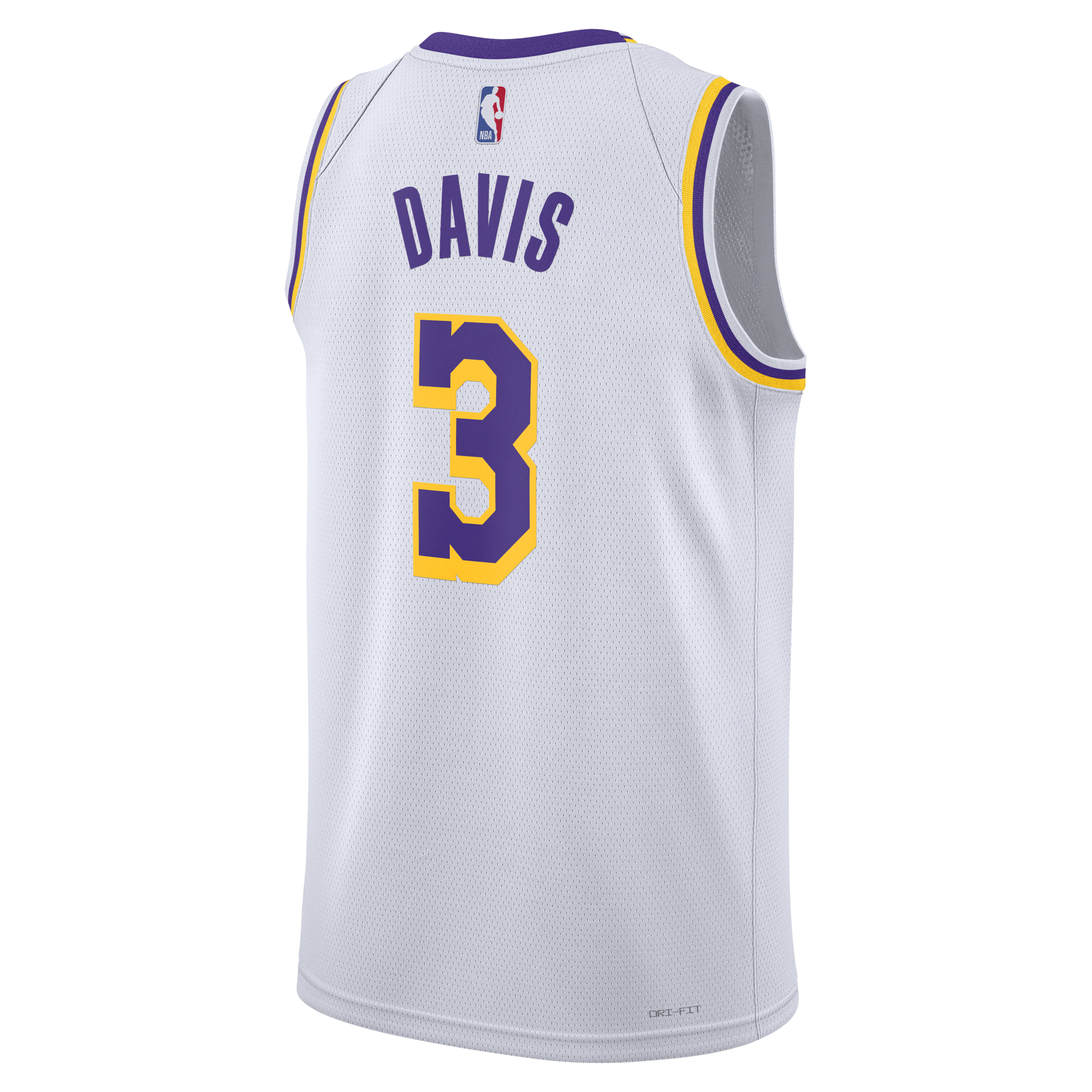 Nike Los Angeles Lakers Association Edition 2022 23 Dri-FIT Swingman NBA-jersey voor heren Wit